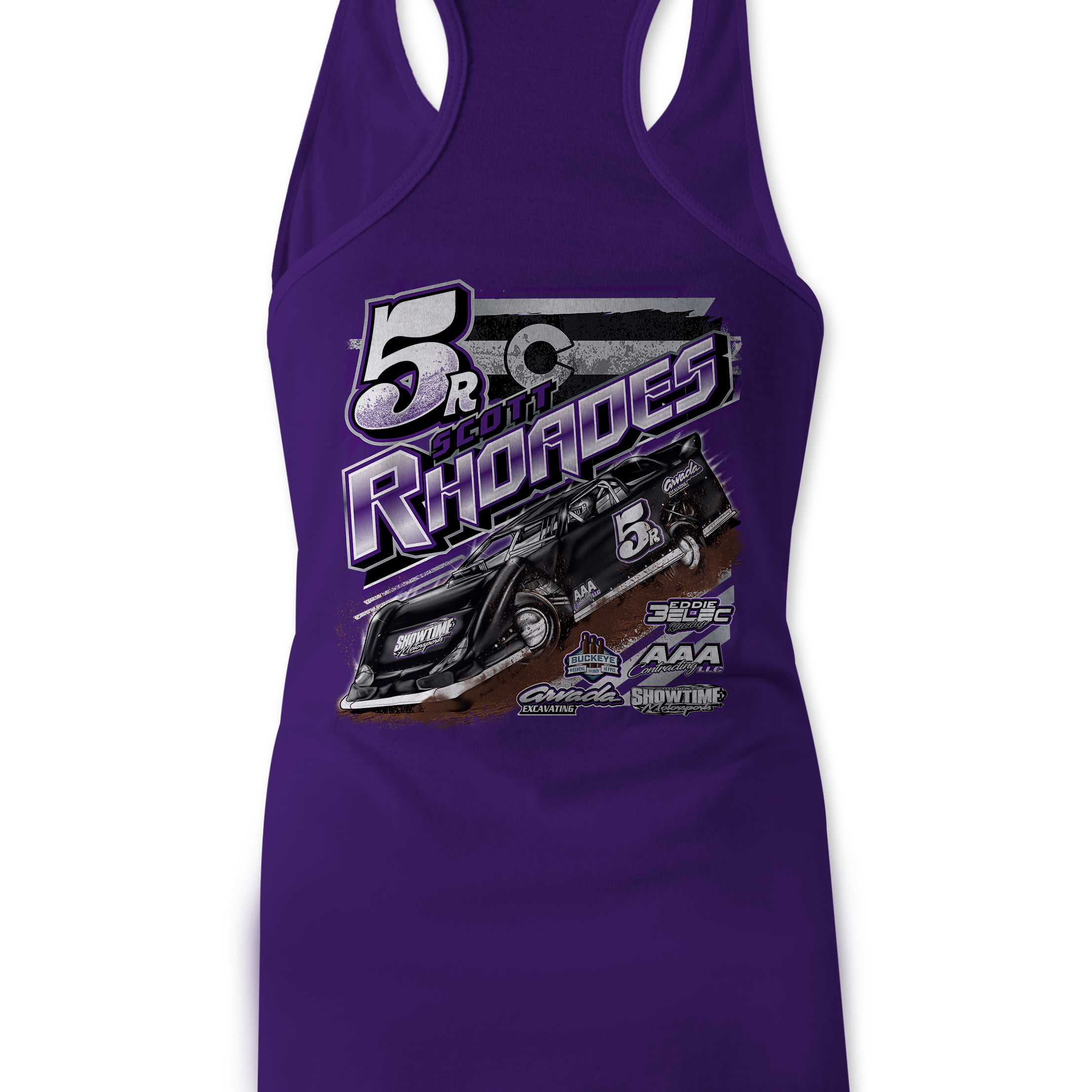 Scott Rhoades Tank Tops Black Acid Apparel