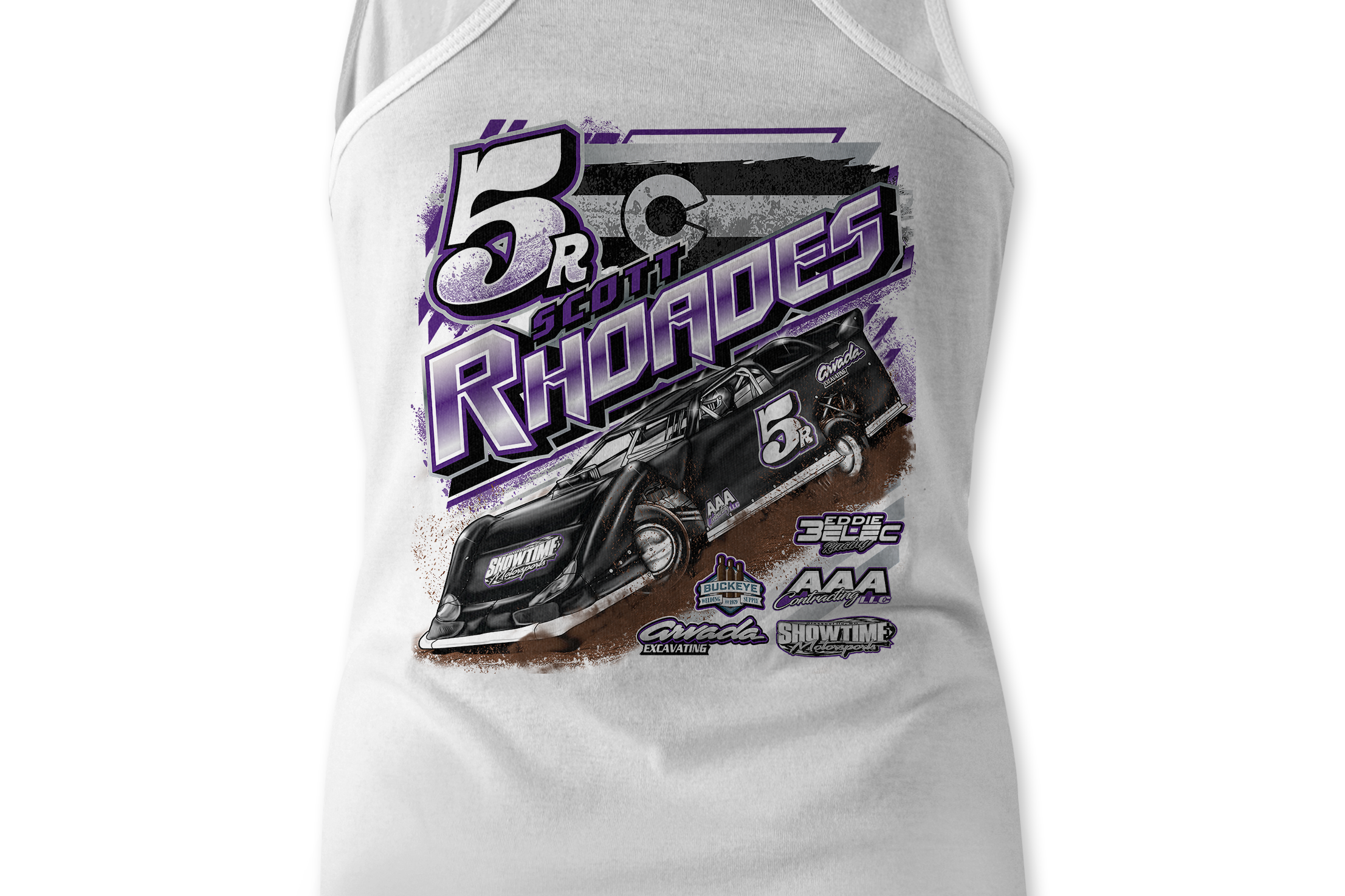 Scott Rhoades Tank Tops Black Acid Apparel