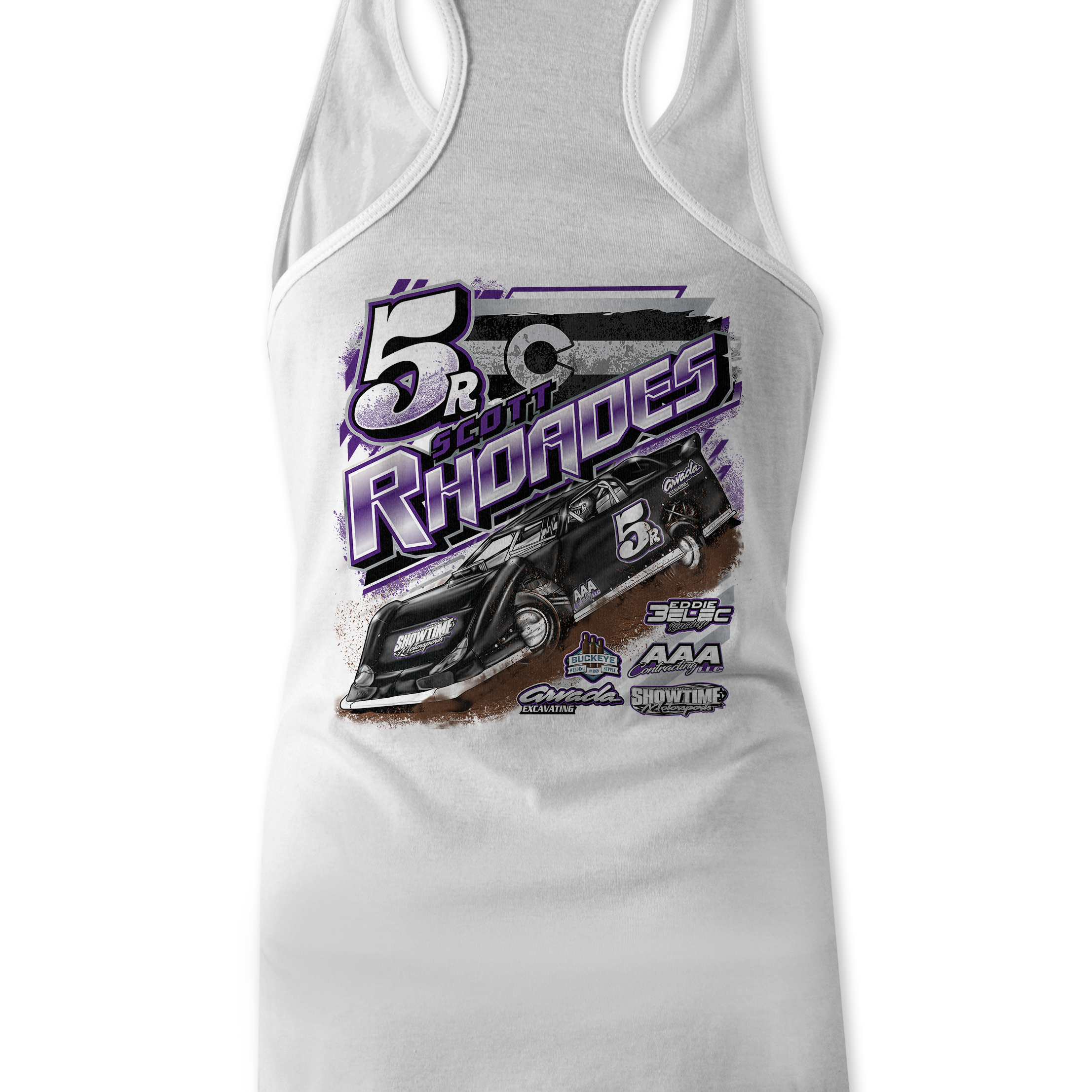 Scott Rhoades Tank Tops Black Acid Apparel