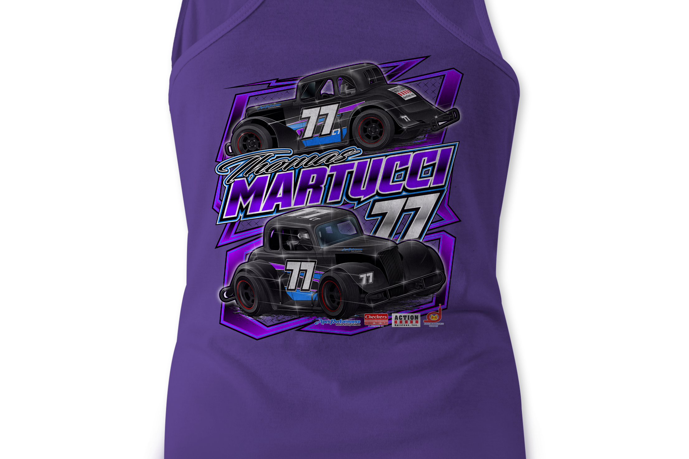 Thomas Martucci Jr. Tank Tops Black Acid Apparel