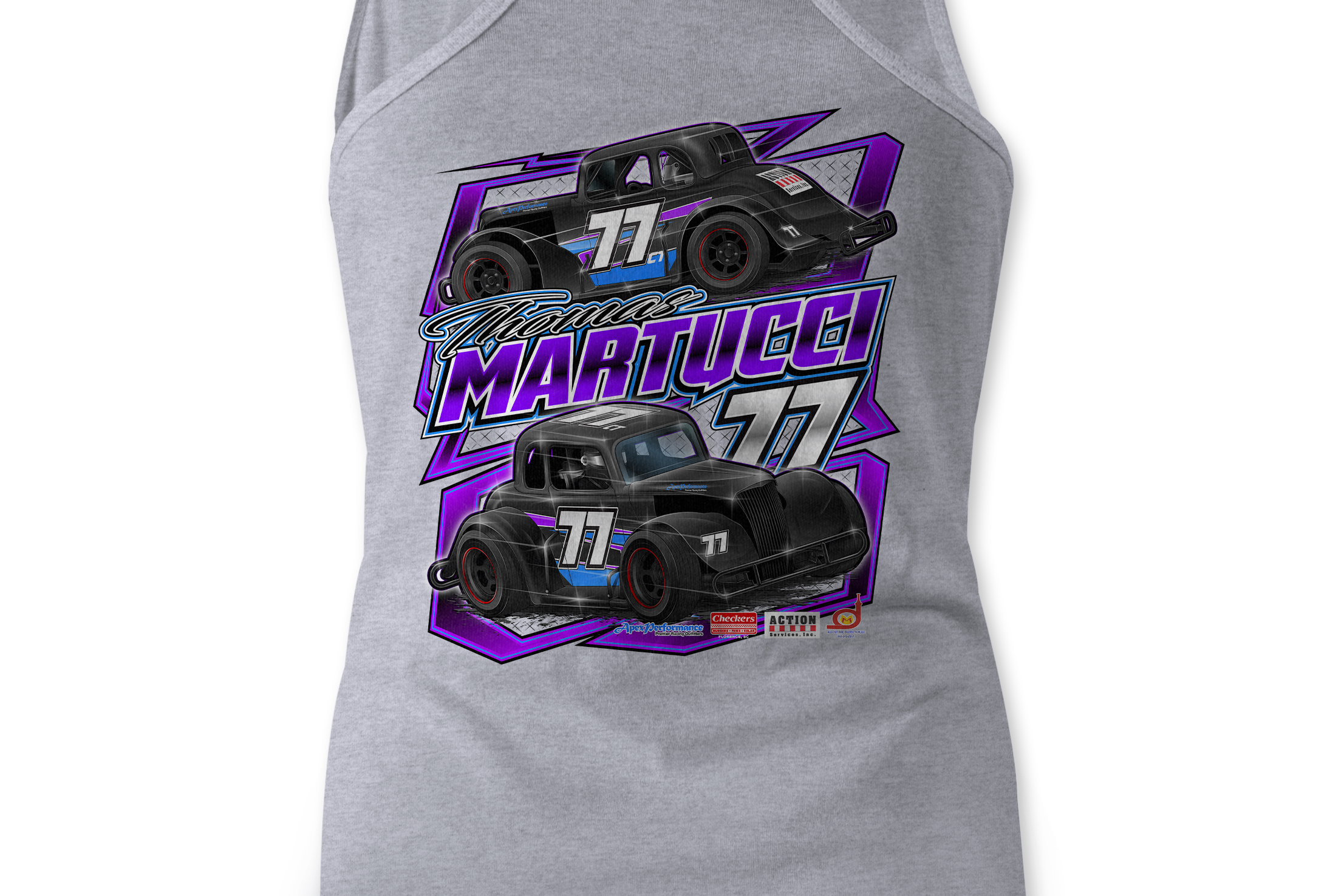 Thomas Martucci Jr. Tank Tops Black Acid Apparel