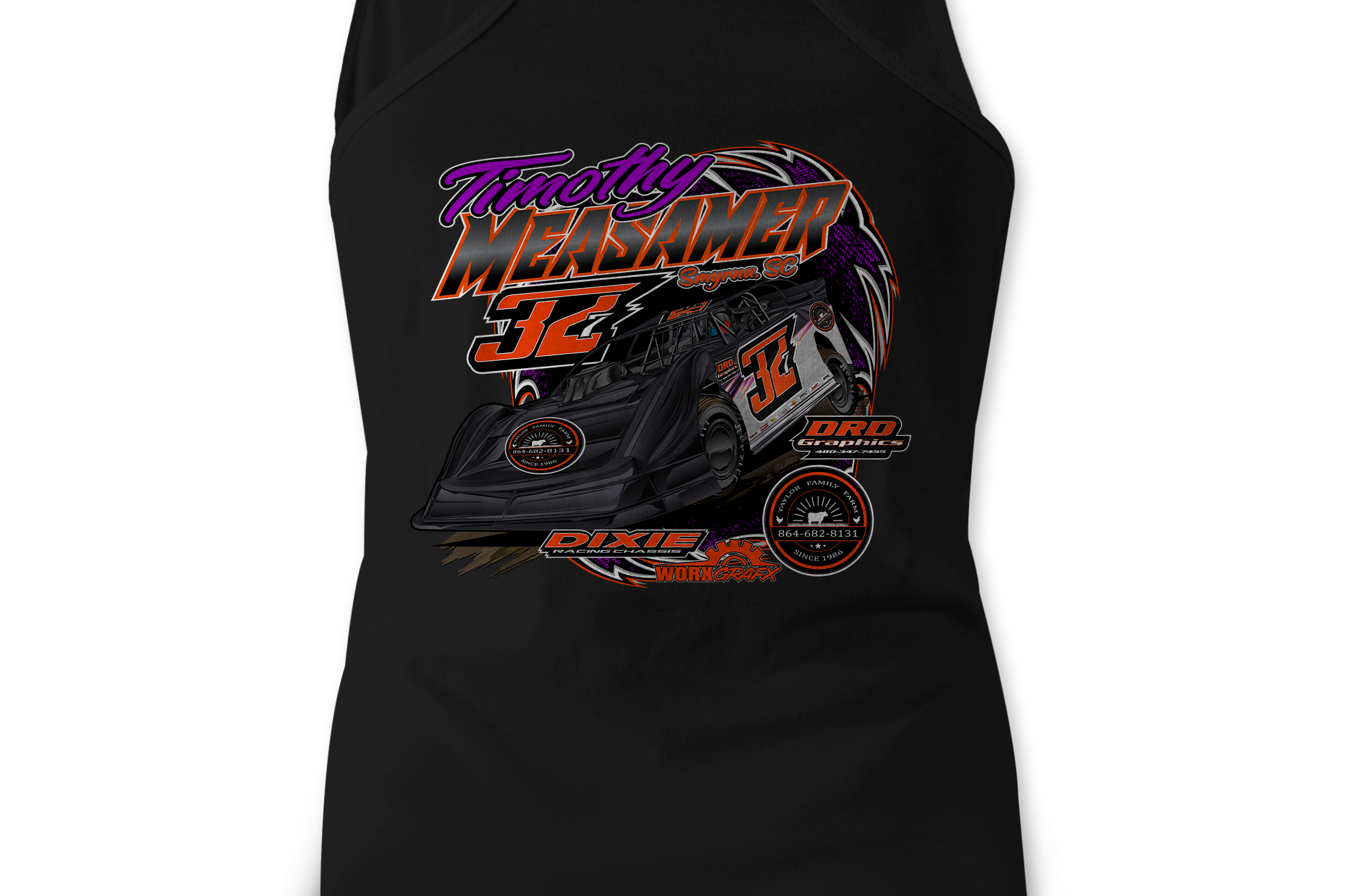 Timothy Measamer Tank Tops Black Acid Apparel