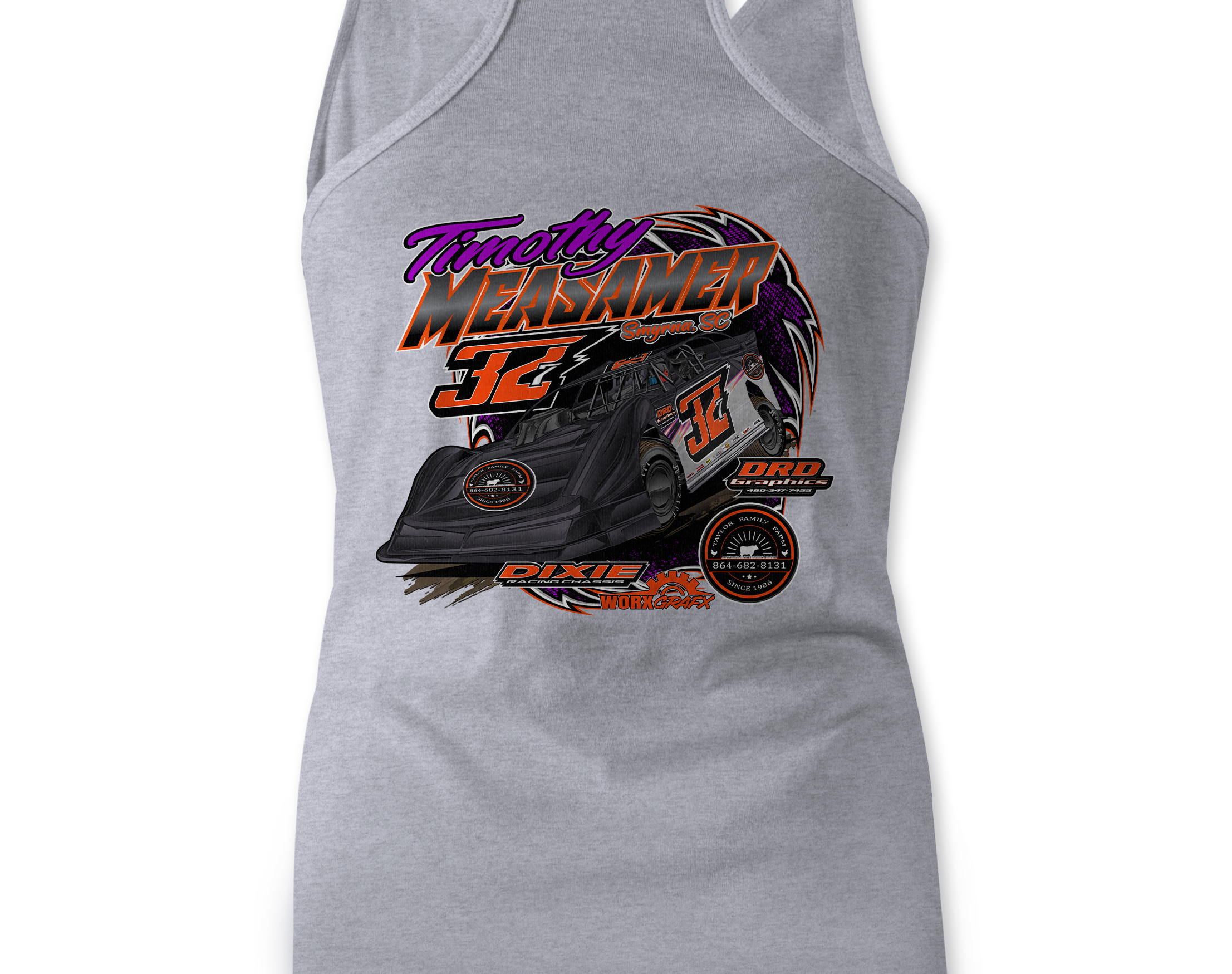 Timothy Measamer Tank Tops Black Acid Apparel