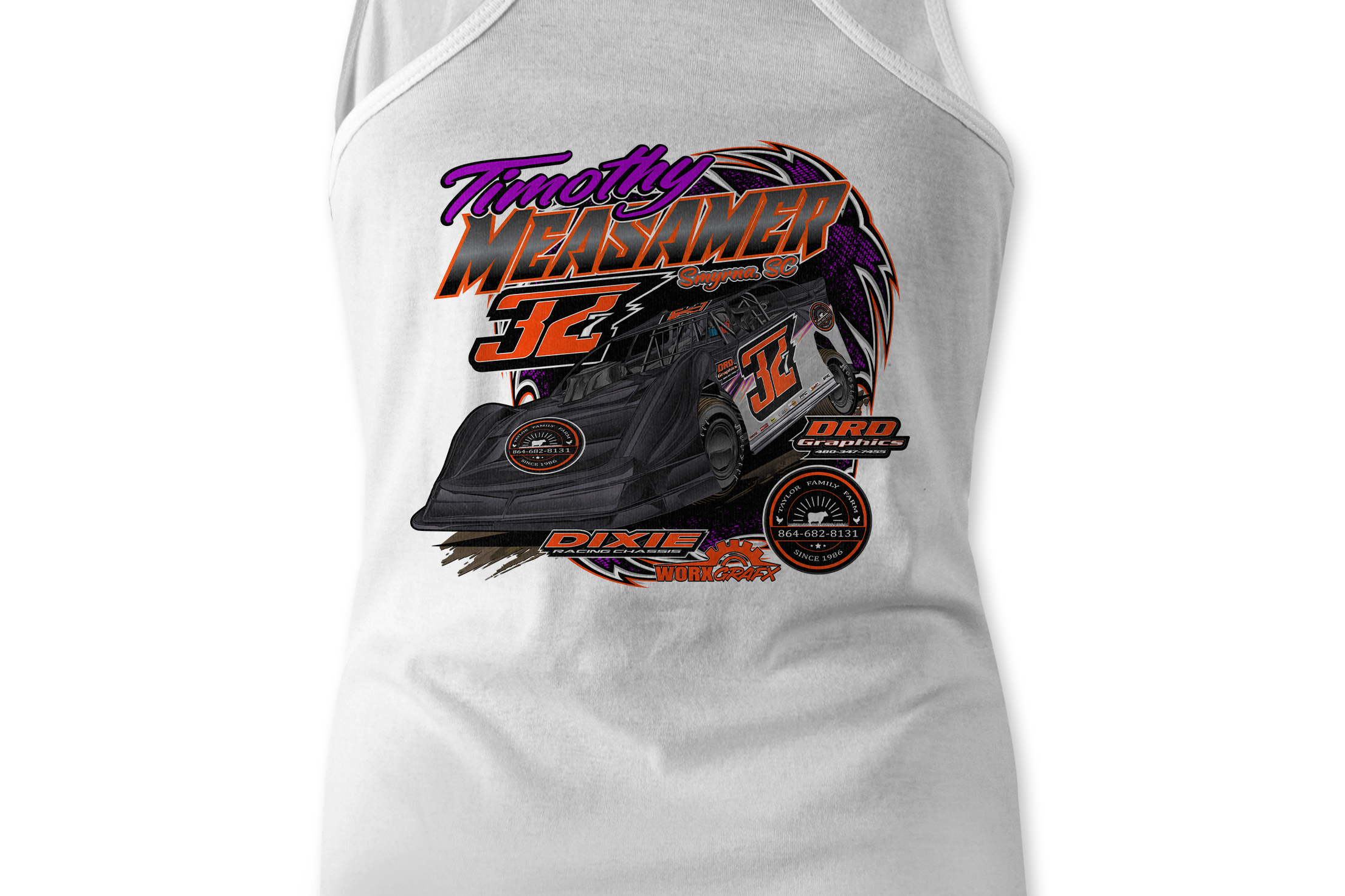 Timothy Measamer Tank Tops Black Acid Apparel