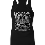 Visual FX Black and White Tank Tops Black Acid Apparel