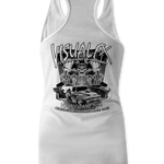 Visual FX Black and White Tank Tops Black Acid Apparel