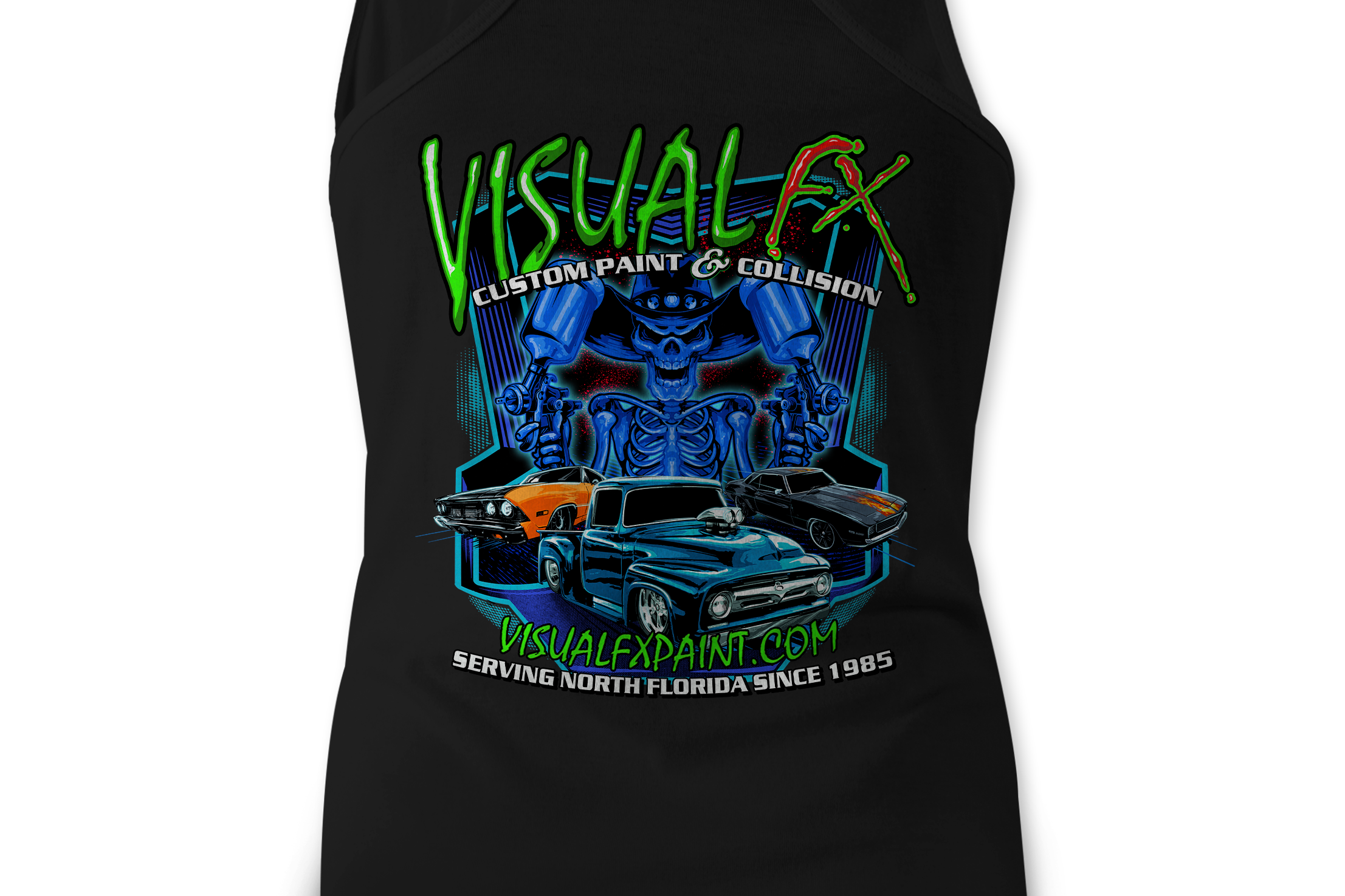 Visual FX Tank Tops Black Acid Apparel