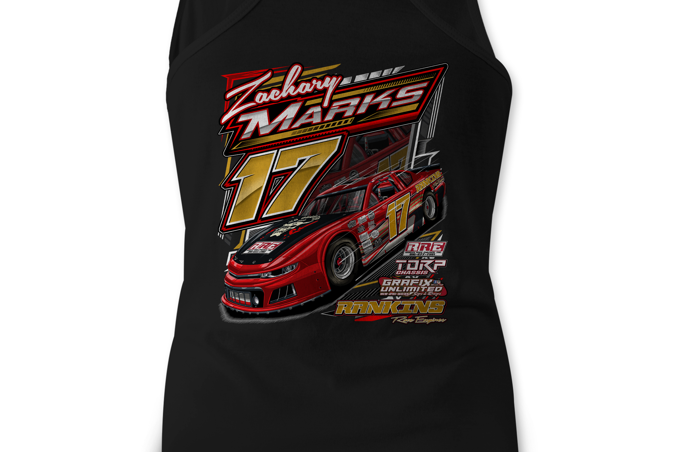 Zachary Marks Tank Tops Black Acid Apparel