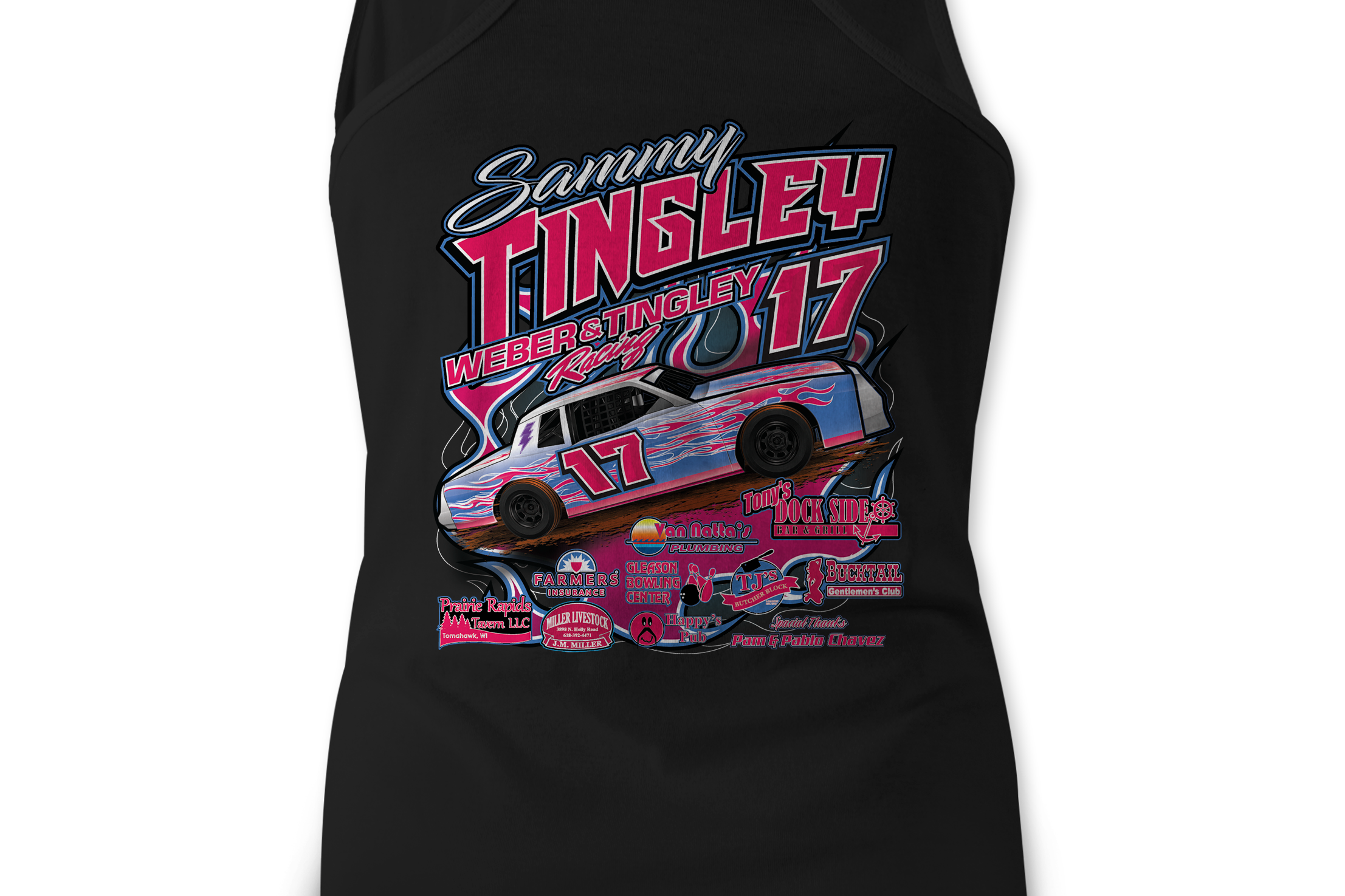 Weber & Tingley Racing Tank Tops Black Acid Apparel