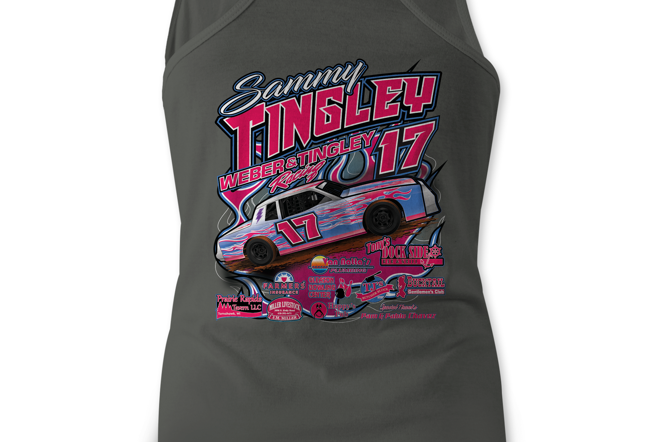 Weber & Tingley Racing Tank Tops Black Acid Apparel