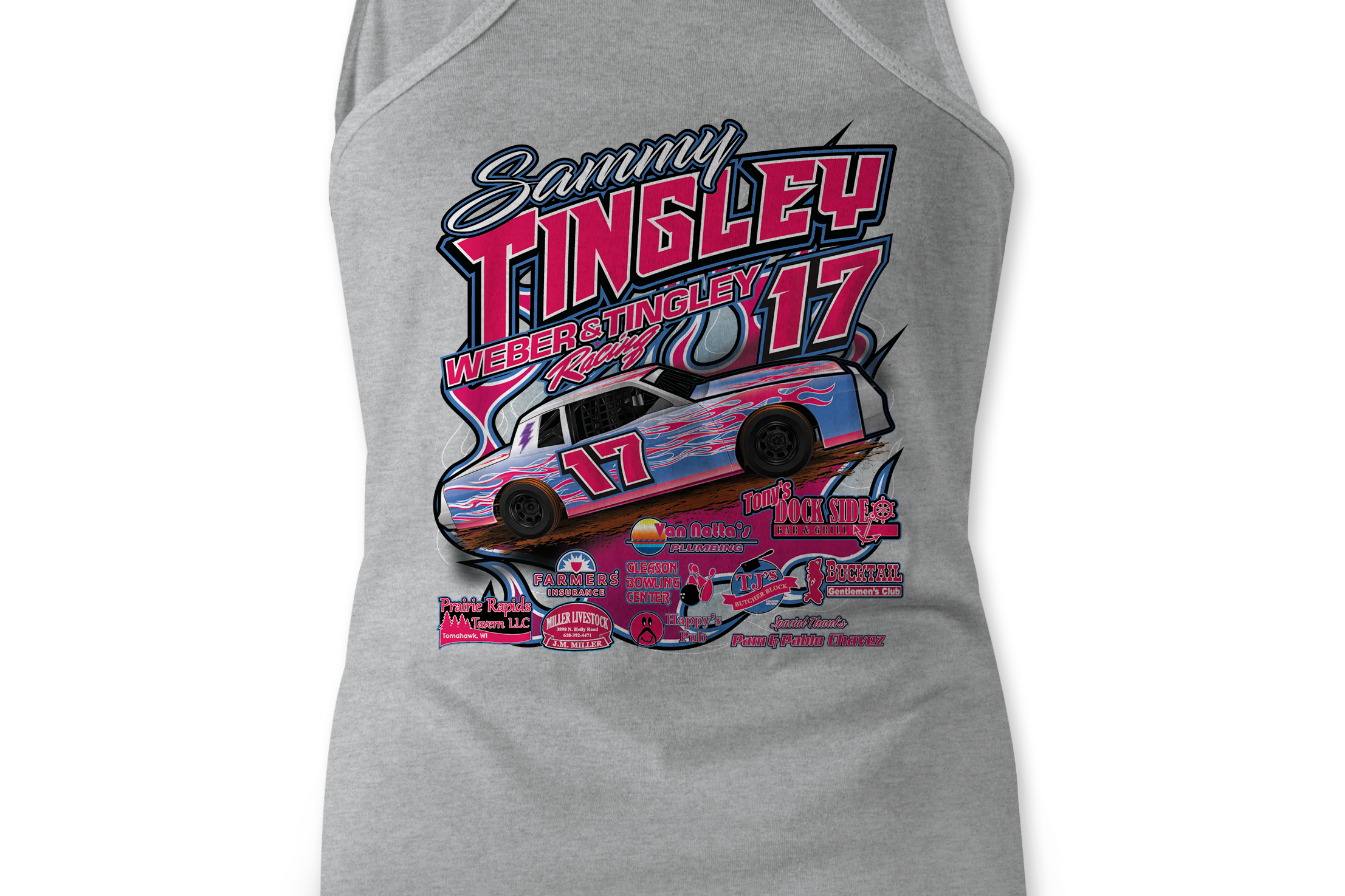 Weber & Tingley Racing Tank Tops Black Acid Apparel