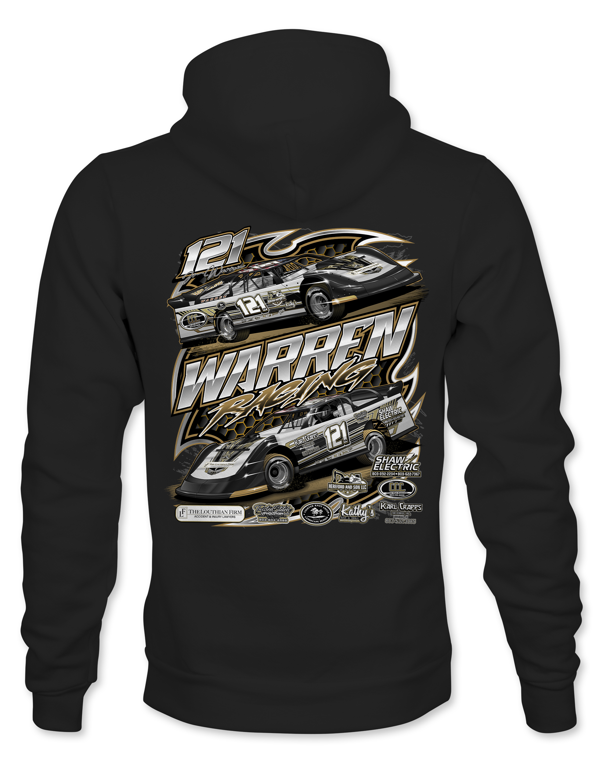 Warren Racing 2026 Hoodies – Black Acid Apparel