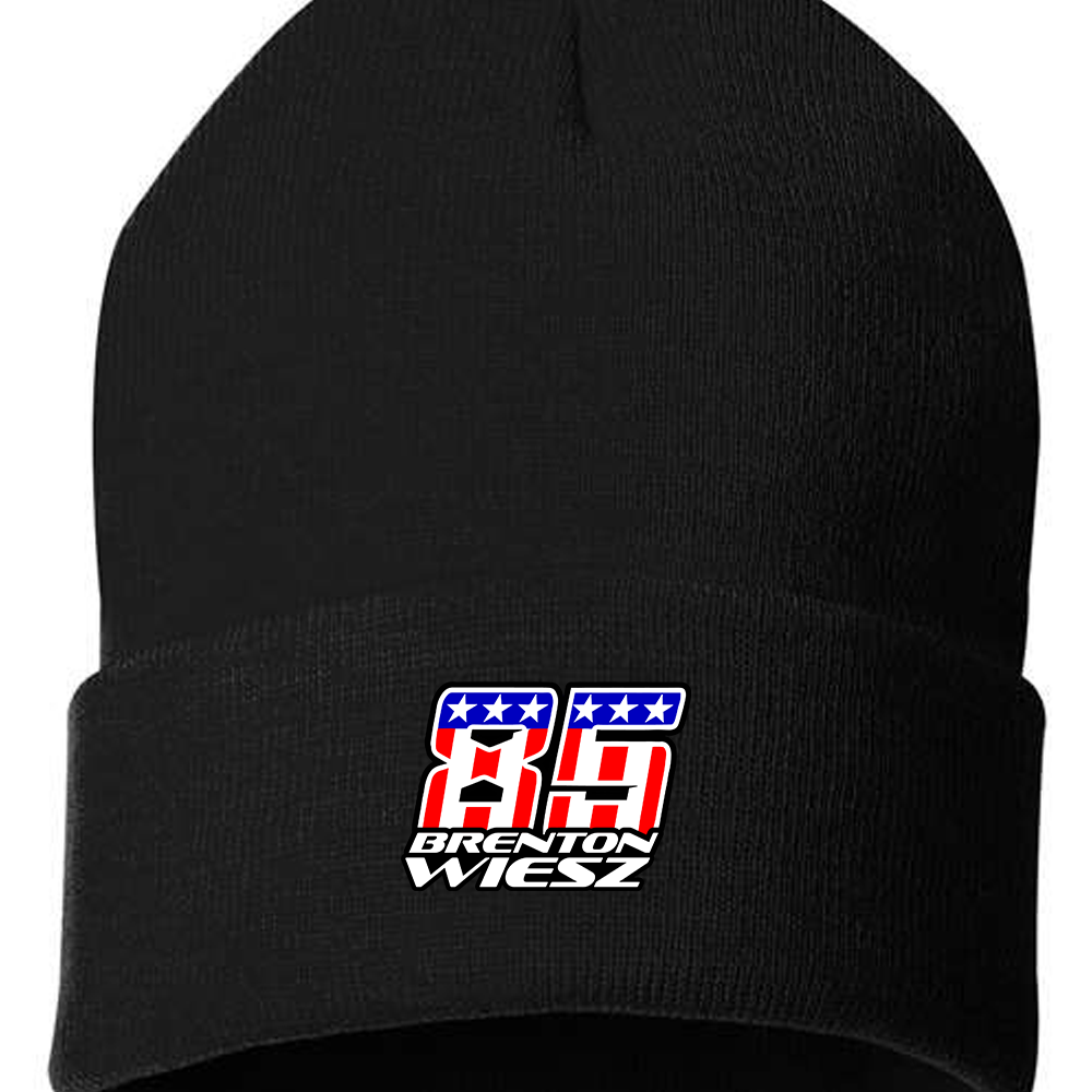 Wiesz Racing Beanies - Black Acid Apparel