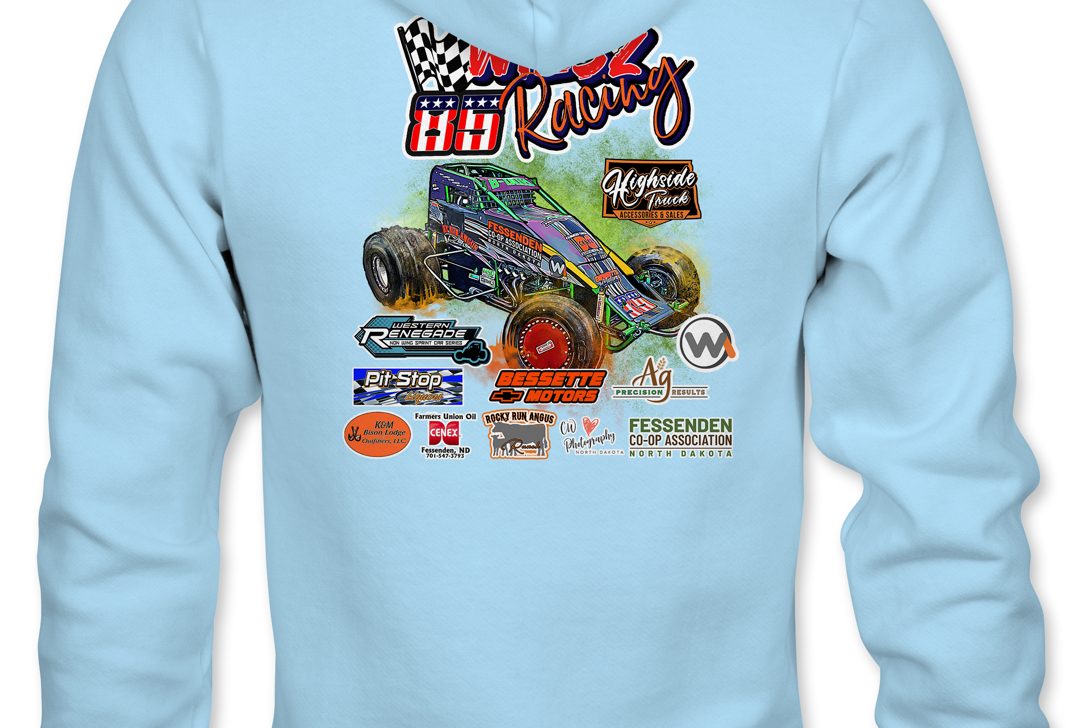 Wiesz Racing Hoodies - Black Acid Apparel