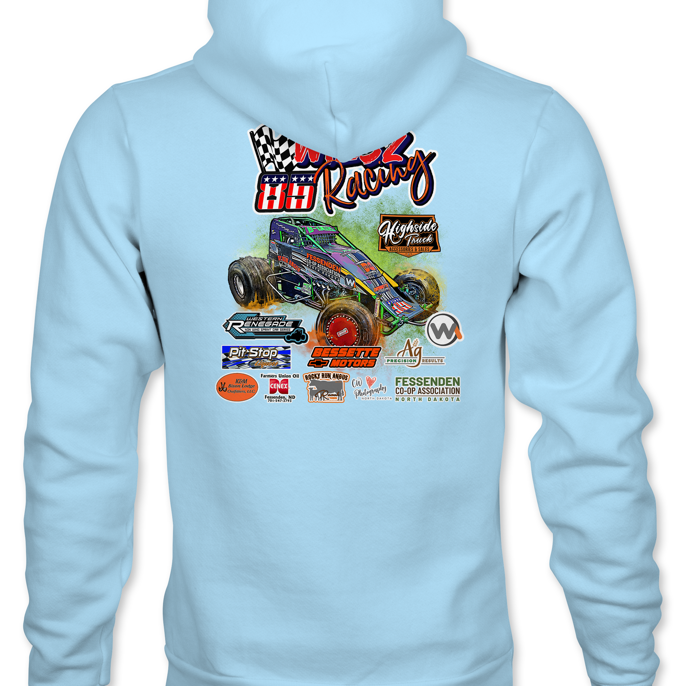 Wiesz Racing Hoodies - Black Acid Apparel