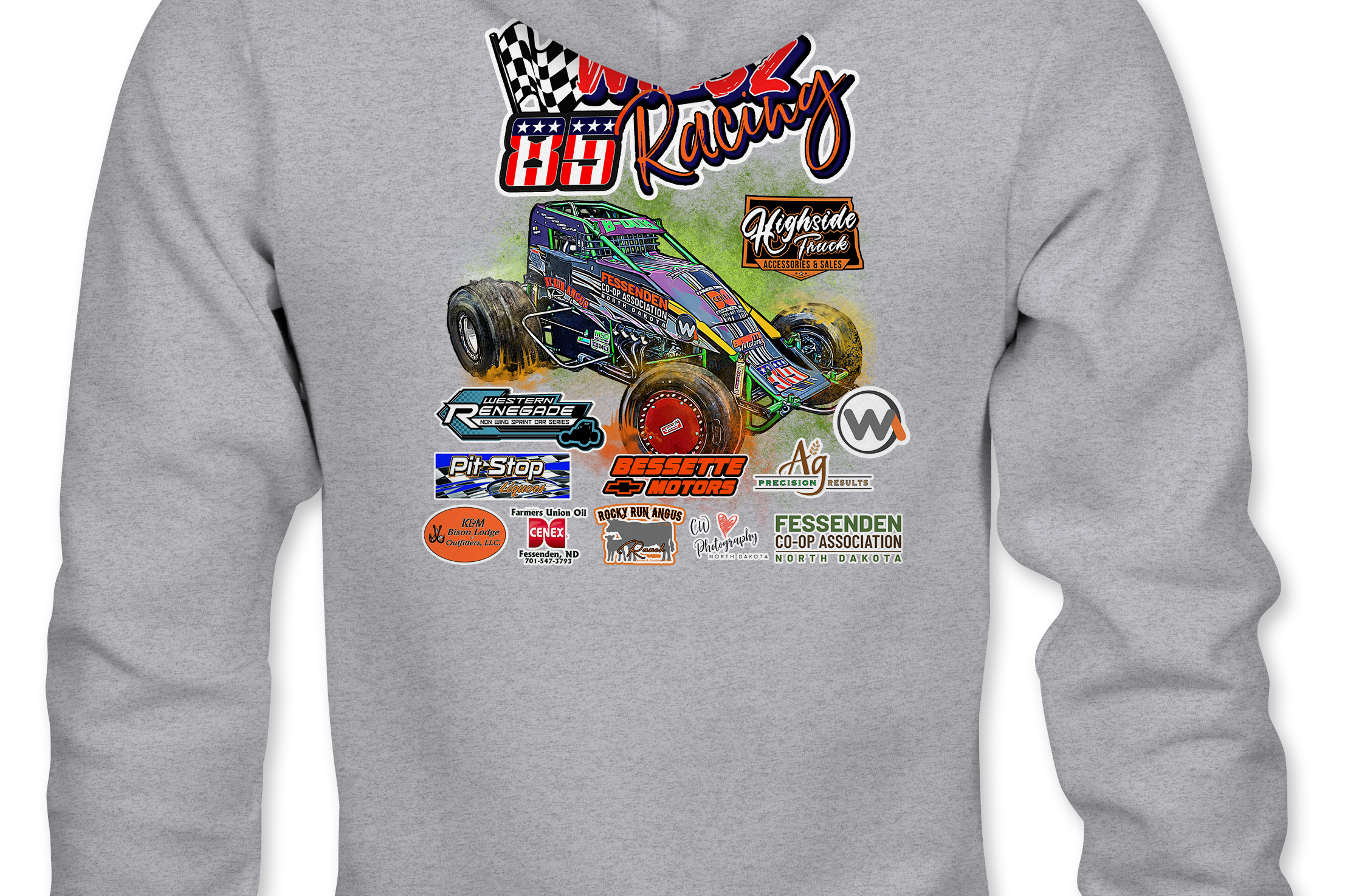 Wiesz Racing Hoodies - Black Acid Apparel