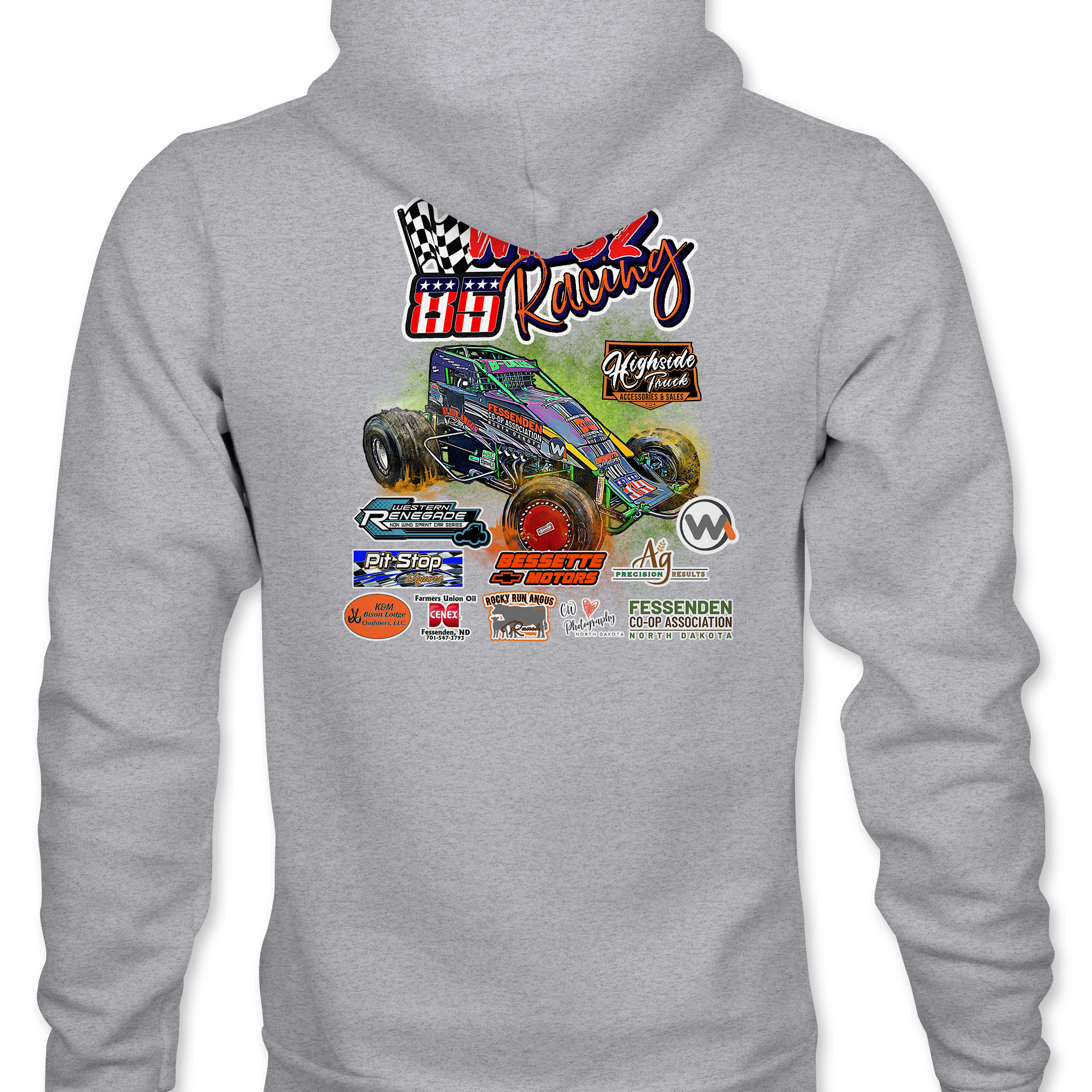 Wiesz Racing Hoodies - Black Acid Apparel