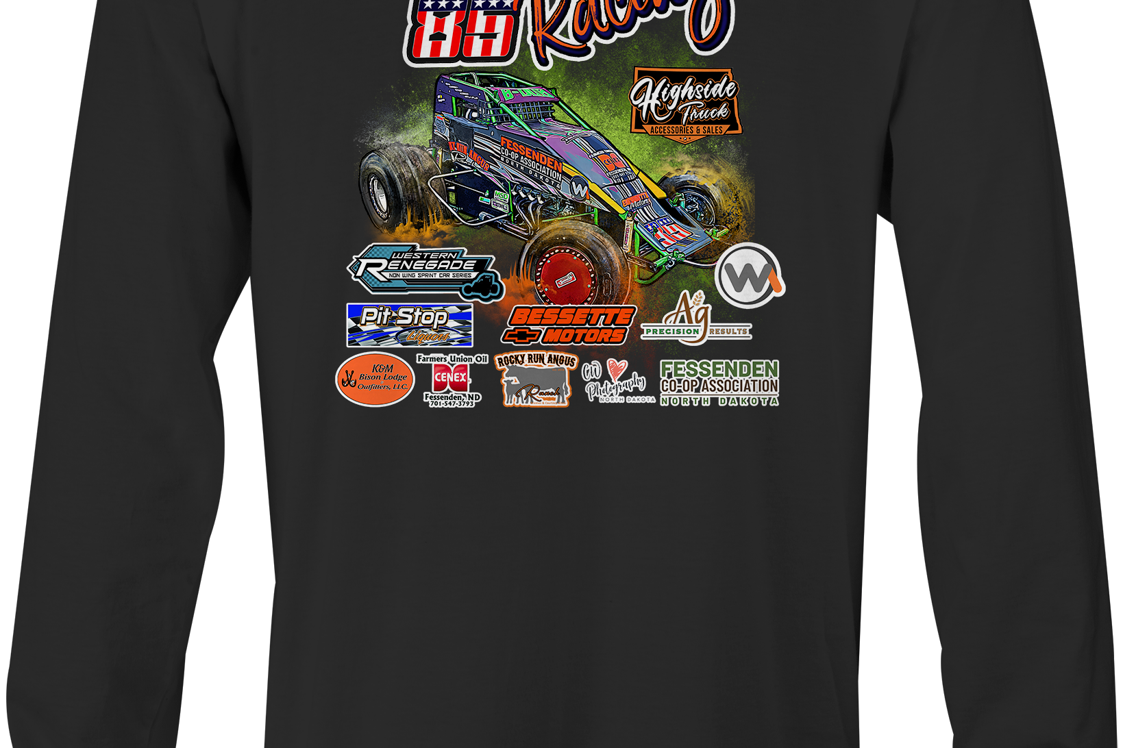 Wiesz Racing Long Sleeves - Black Acid Apparel