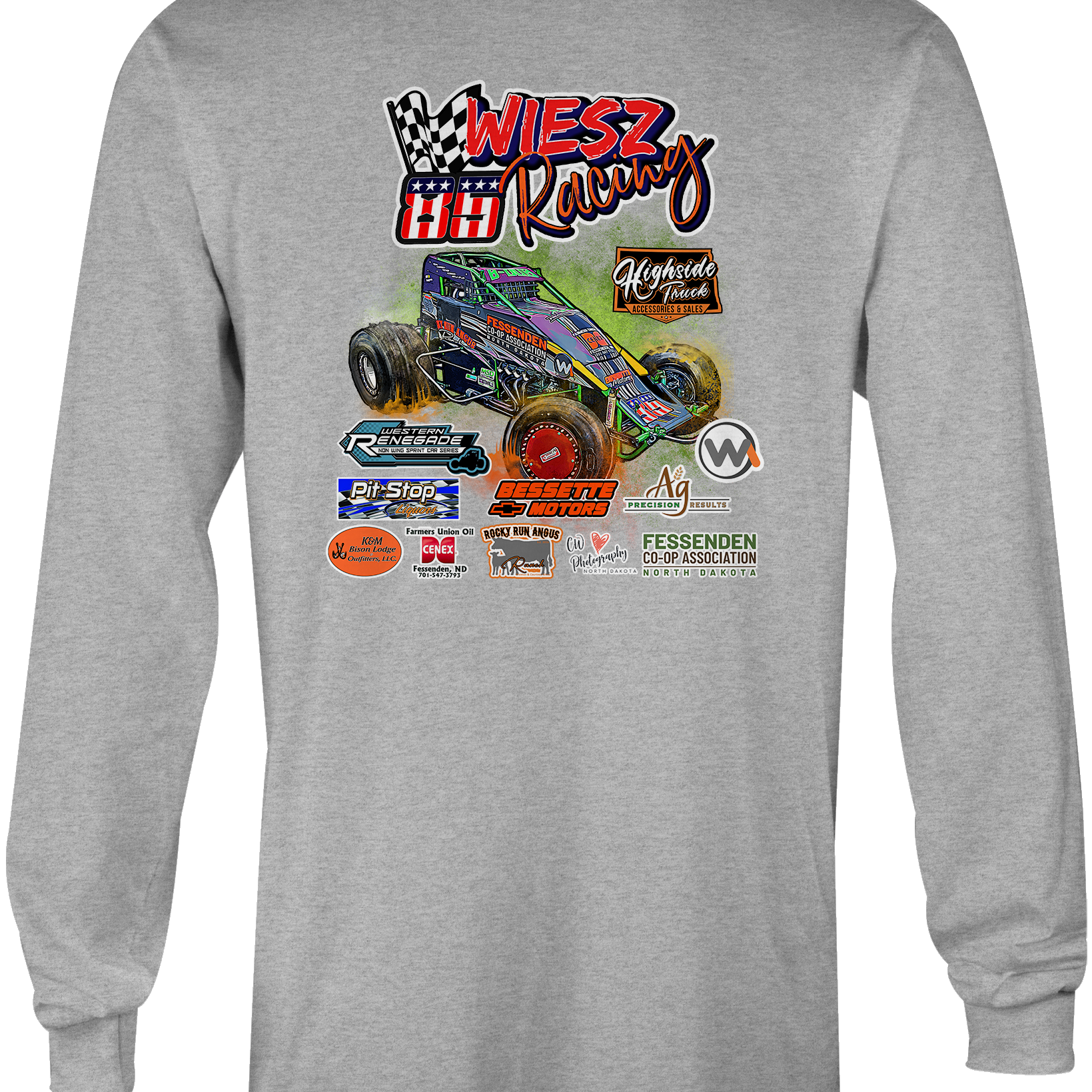 Wiesz Racing Long Sleeves - Black Acid Apparel