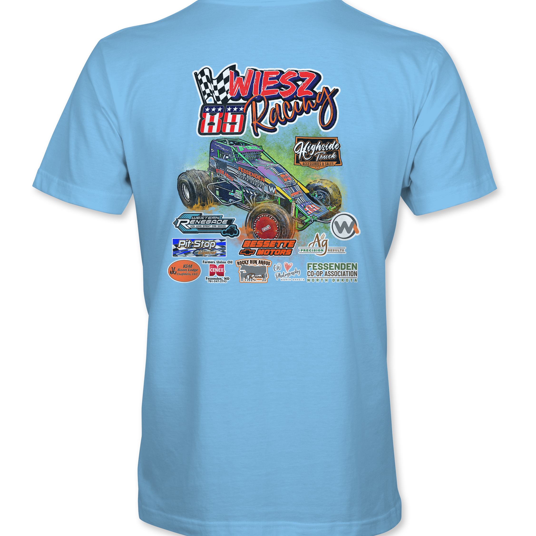 Wiesz Racing T-Shirts - Black Acid Apparel