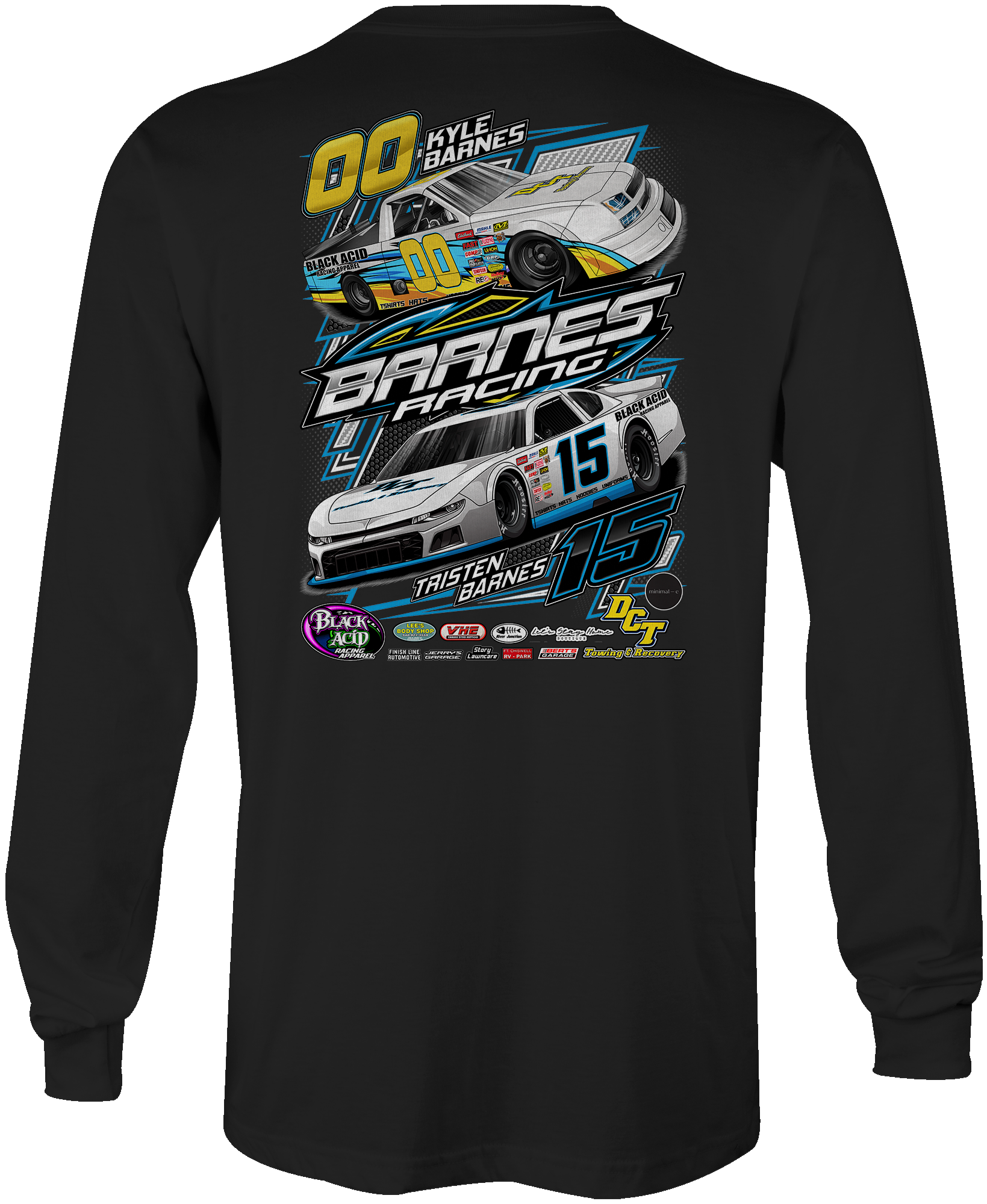 Barnes Racing Long Sleeves – Black Acid Apparel