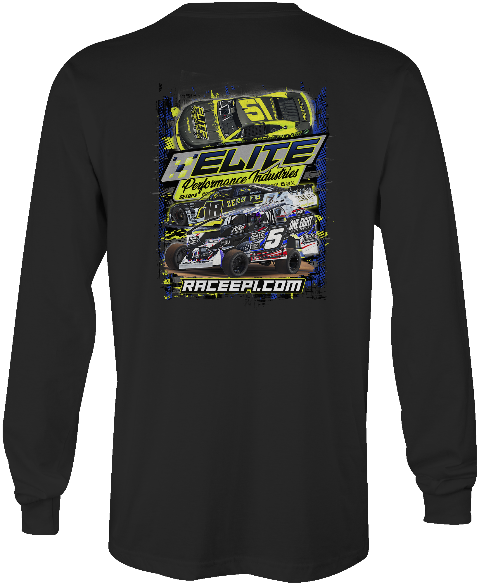Elite Performance Industries Long Sleeves Black Acid Apparel