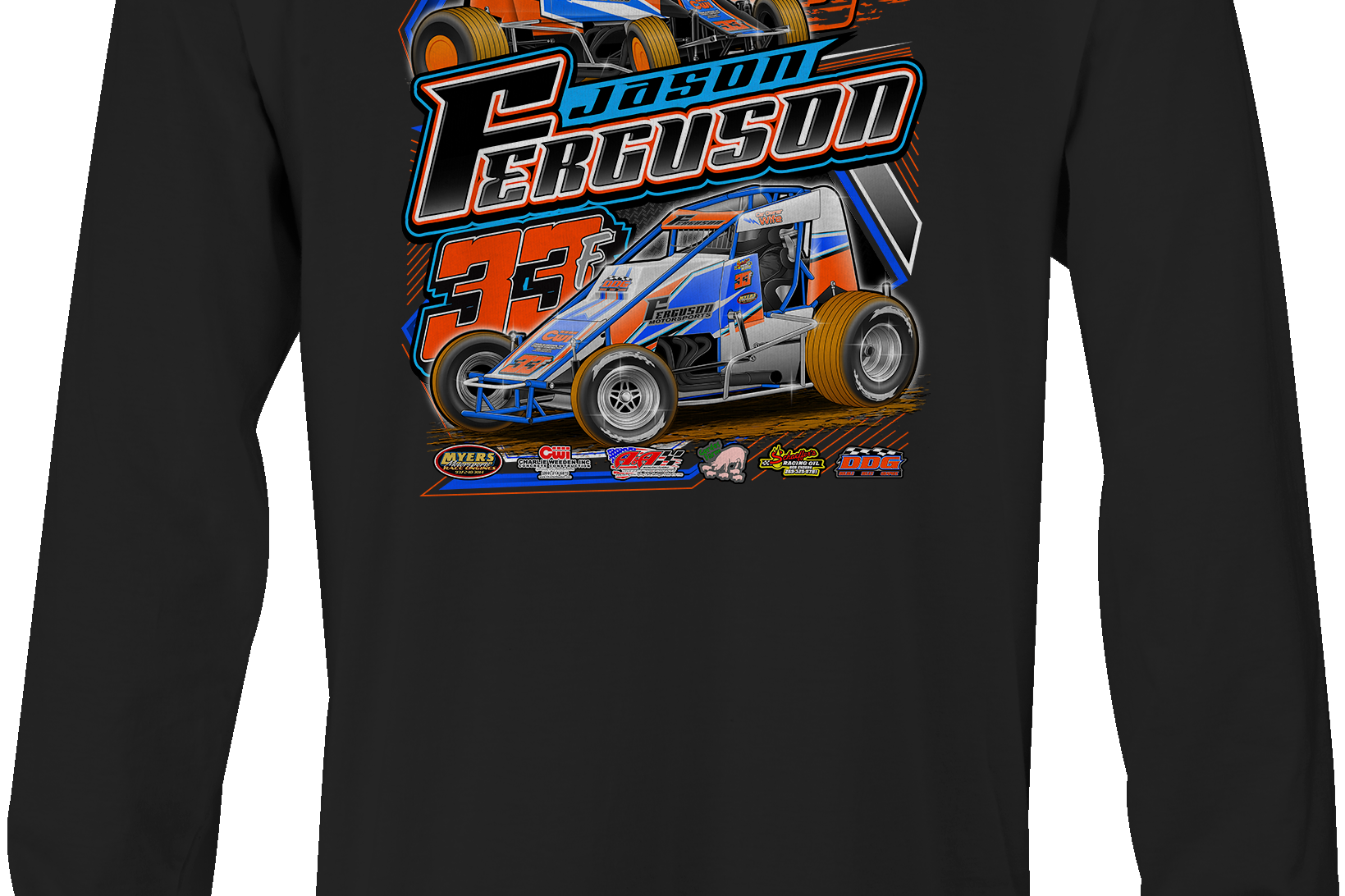 Jason Ferguson Long Sleeves Black Acid Apparel