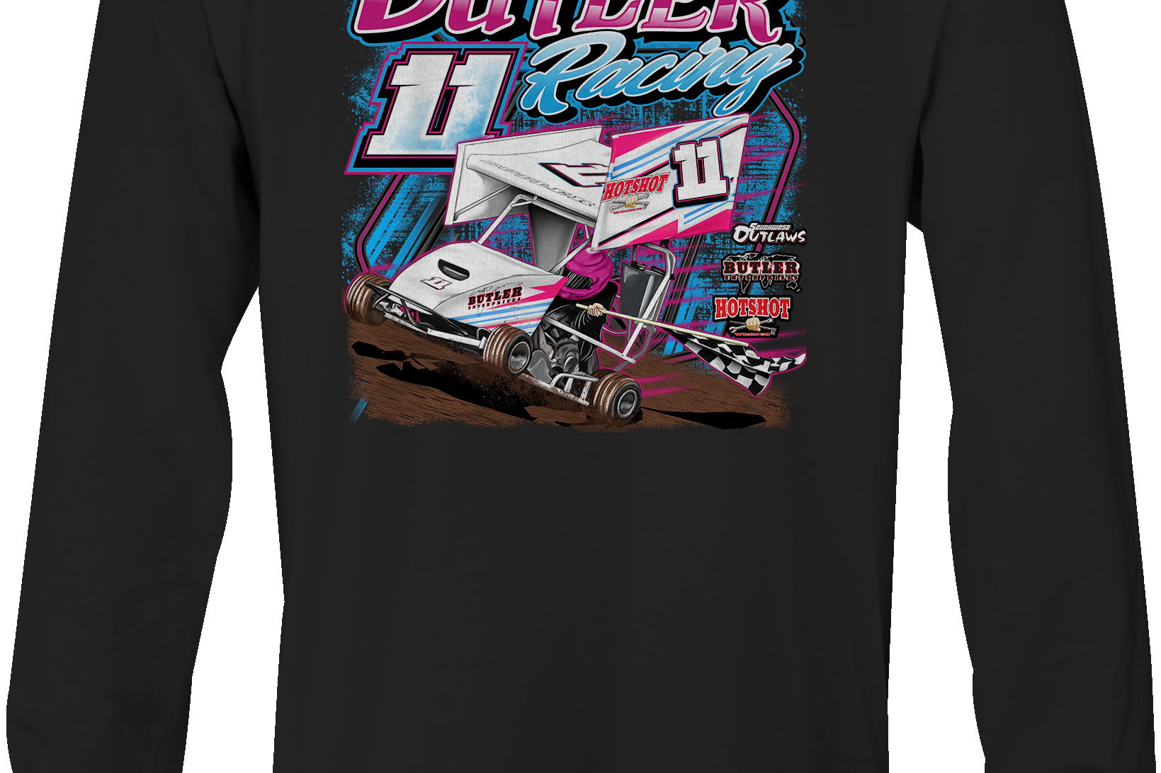 Kaylee Butler Long Sleeves Black Acid Apparel