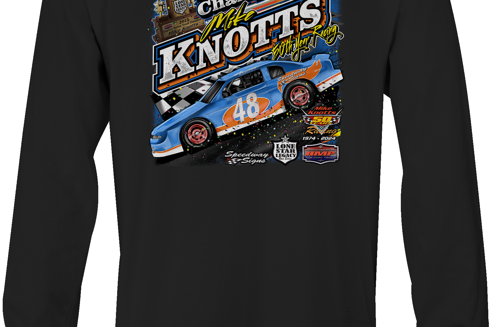Mike Knotts Long Sleeves Black Acid Apparel