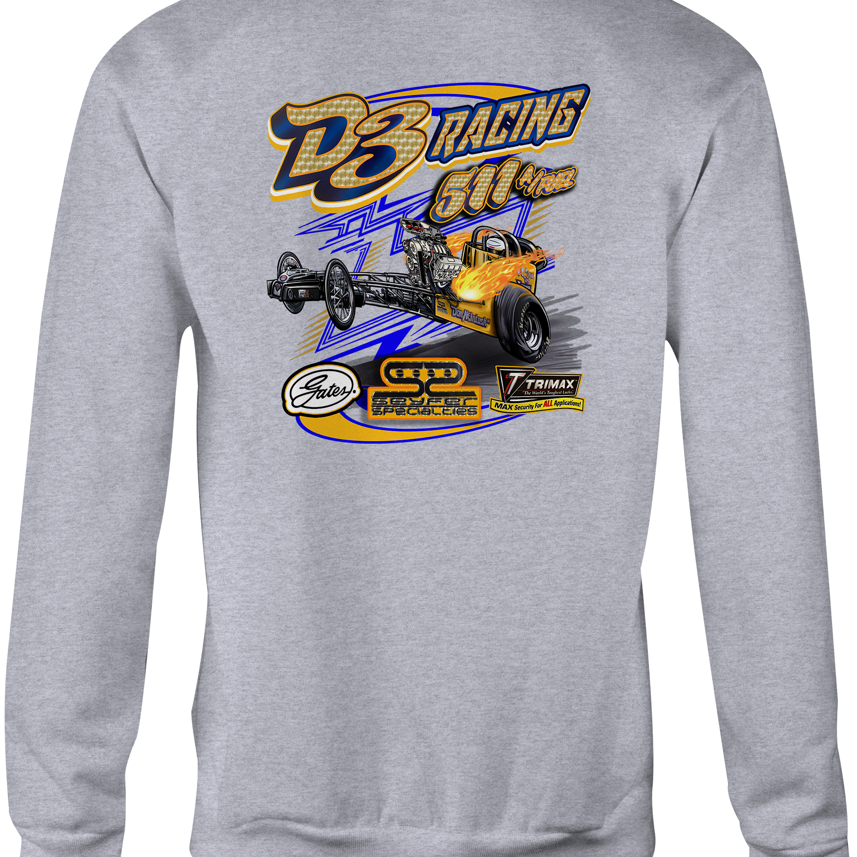 D3 racing Crewneck Sweatshirts