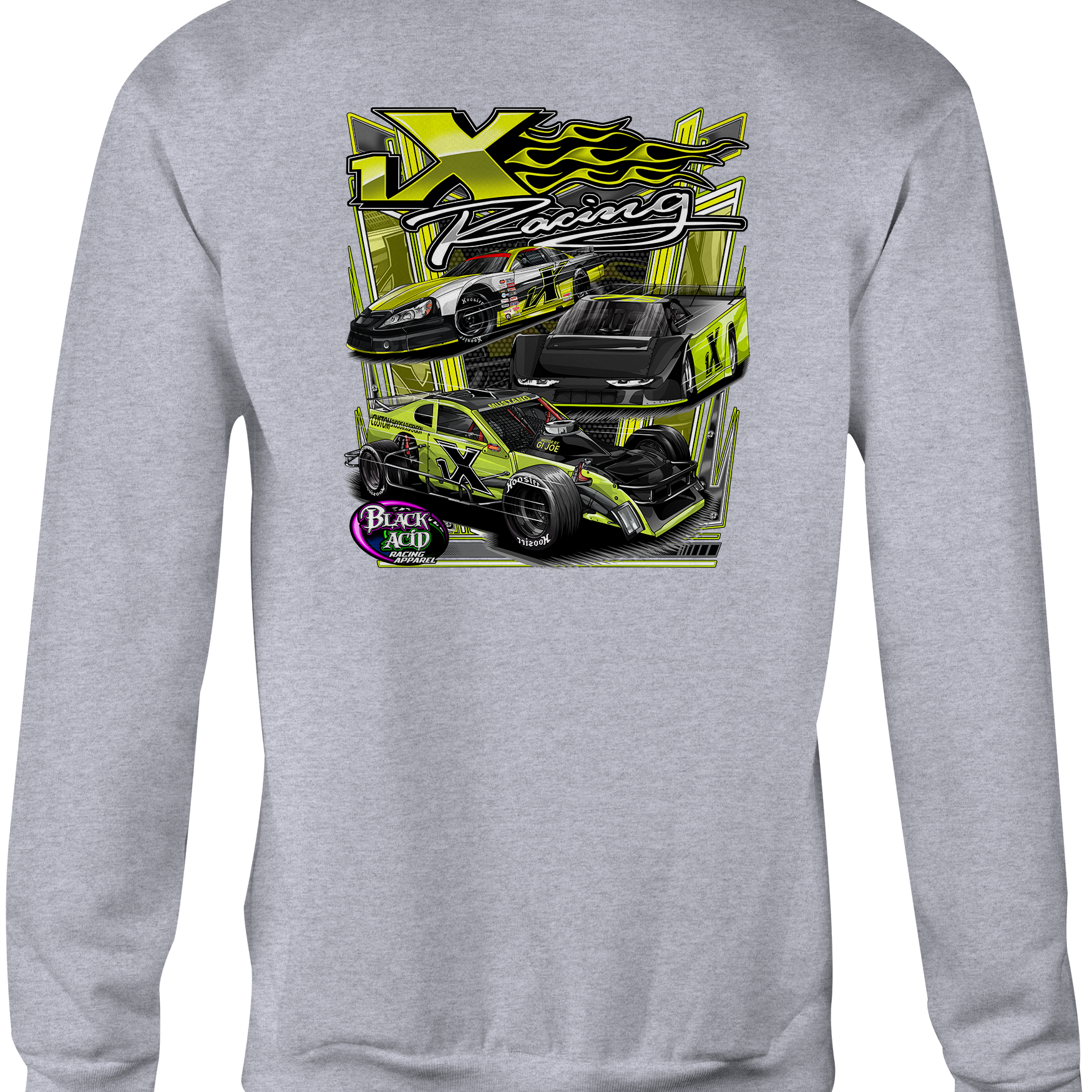 1X Racing Crewneck Sweatshirts