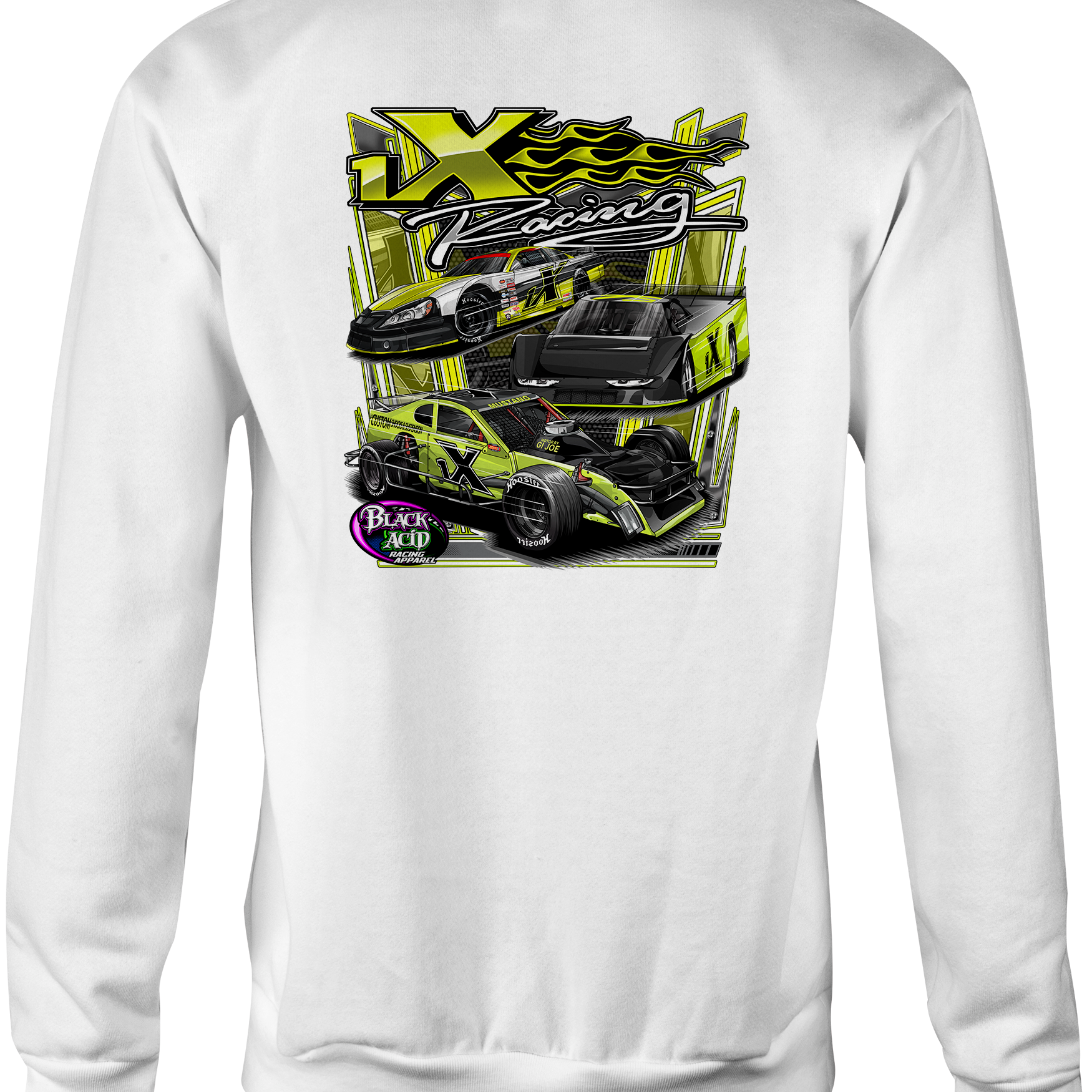 1X Racing Crewneck Sweatshirts