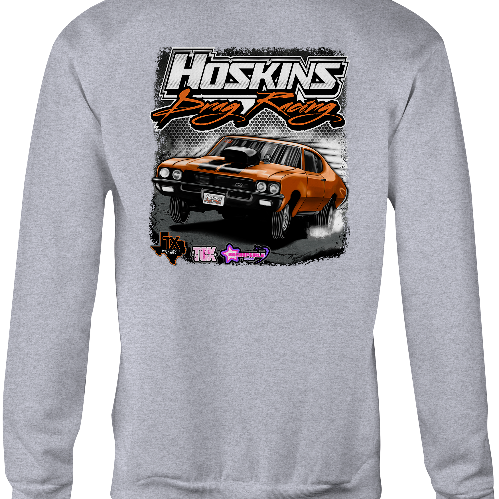 Hoskins Drag Racing Crewneck Sweatshirts