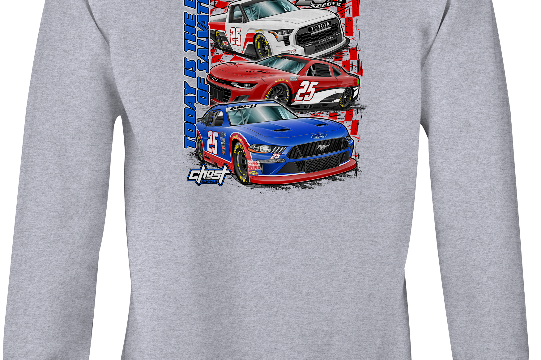 Christian Racing Crewneck Sweatshirts