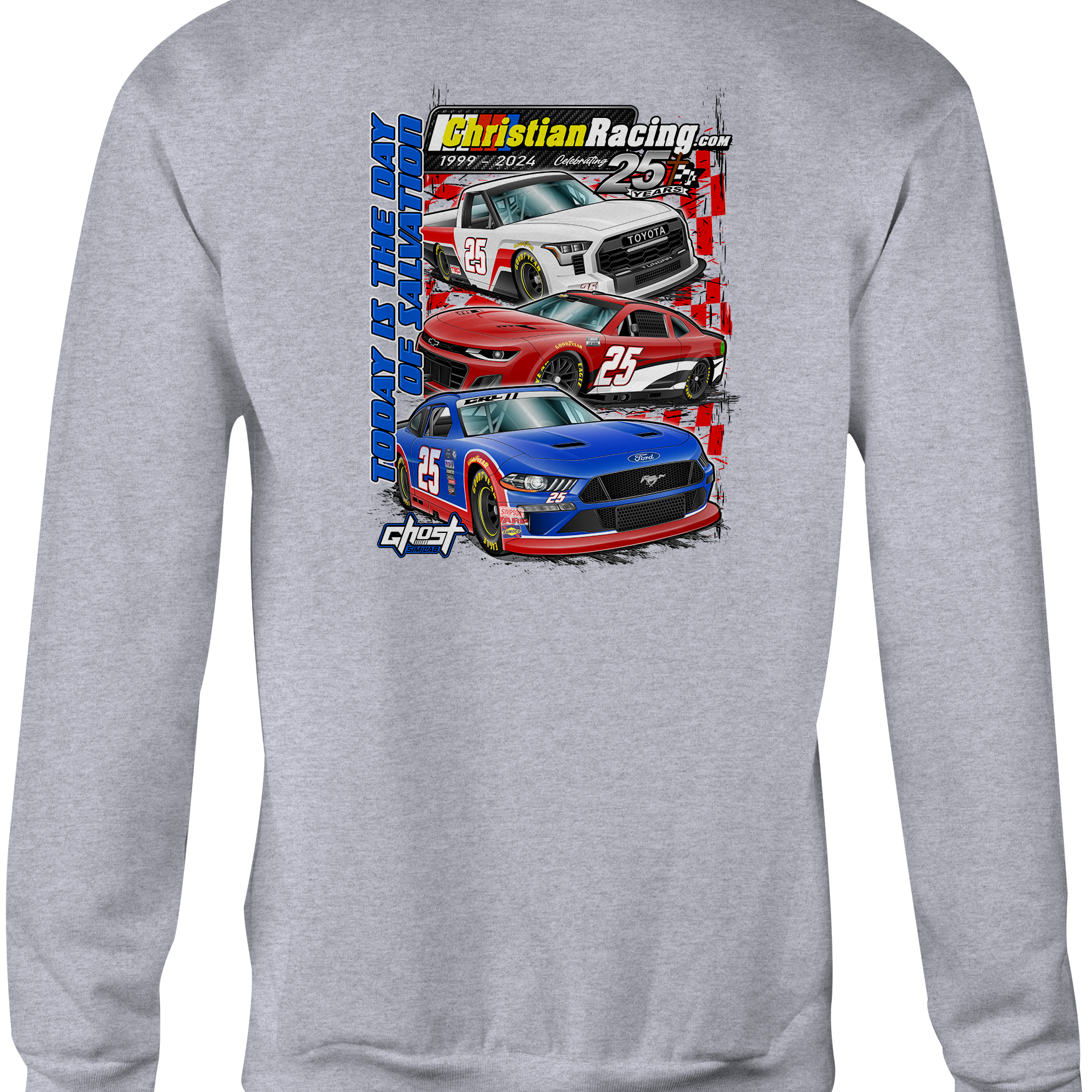 Christian Racing Crewneck Sweatshirts