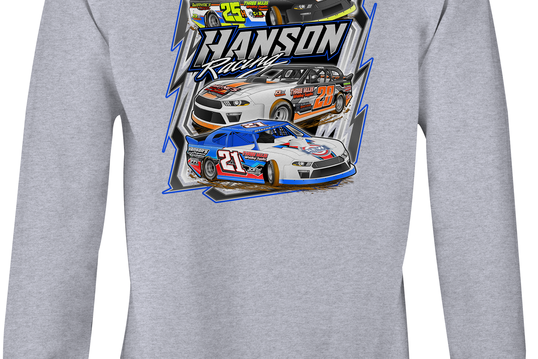 Hanson Racing Crewneck Sweatshirts