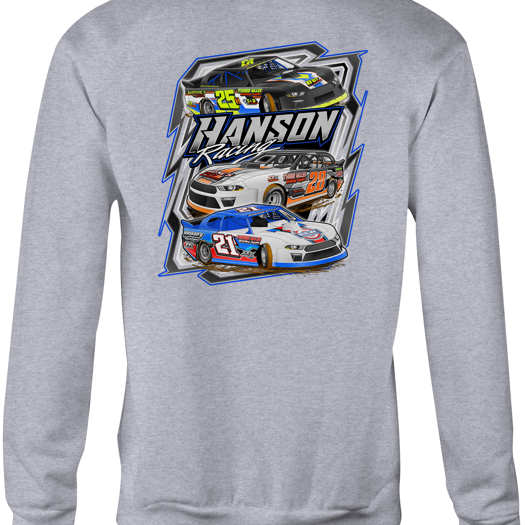 Hanson Racing Crewneck Sweatshirts