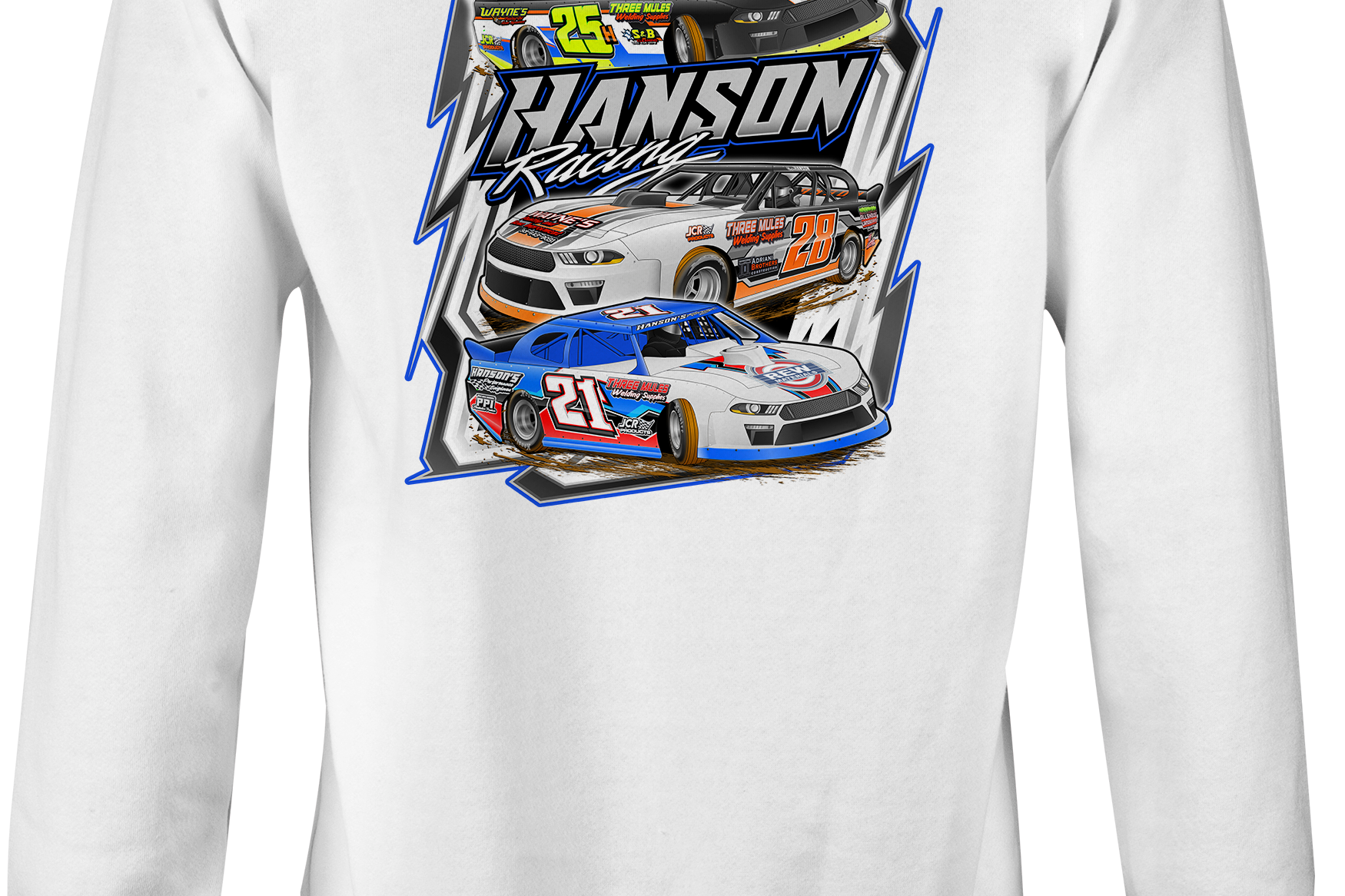 Hanson Racing Crewneck Sweatshirts