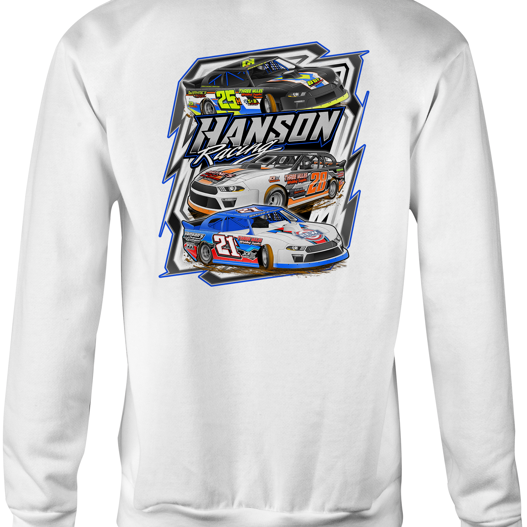 Hanson Racing Crewneck Sweatshirts