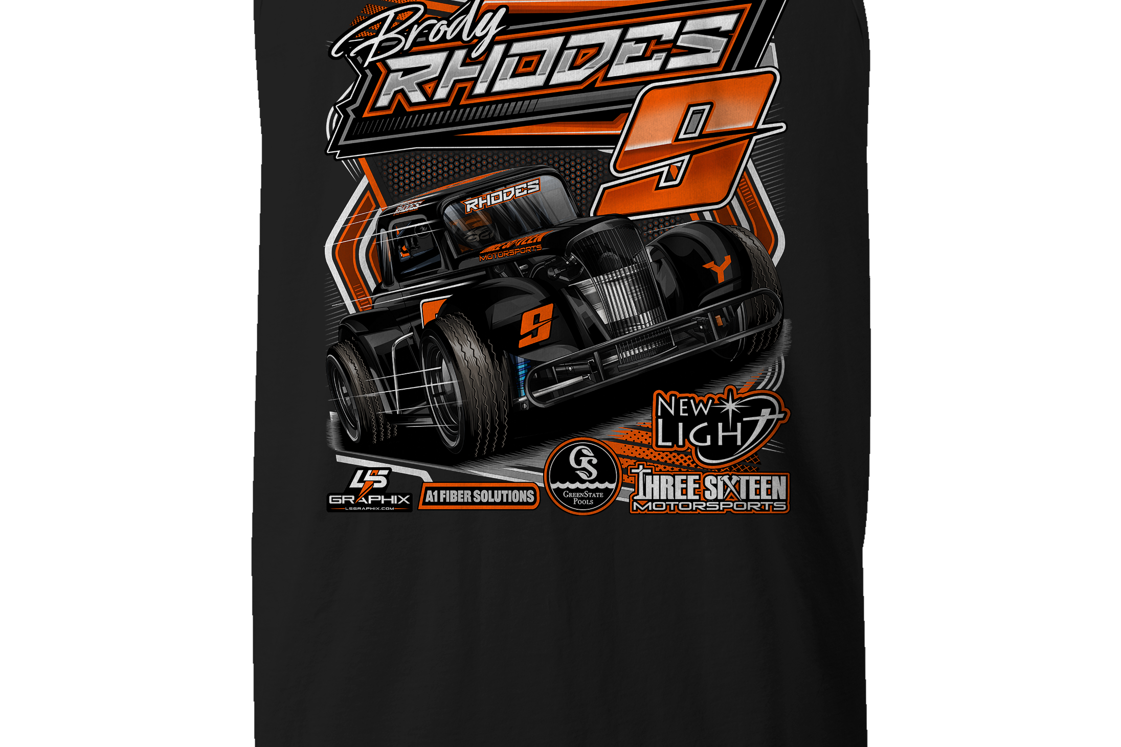 Brody Rhodes Tank Tops Black Acid Apparel