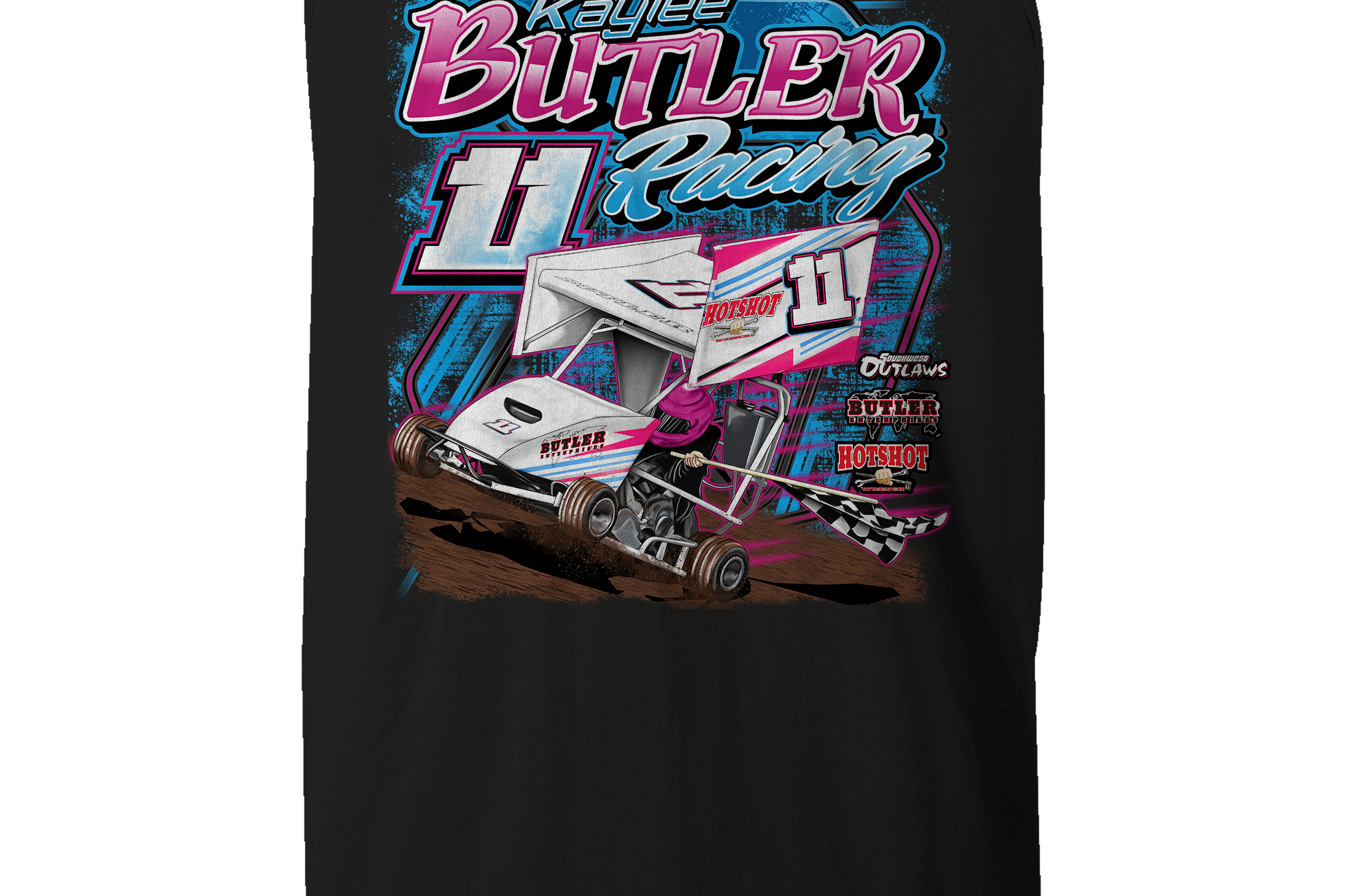 Kaylee Butler Tank Tops Black Acid Apparel