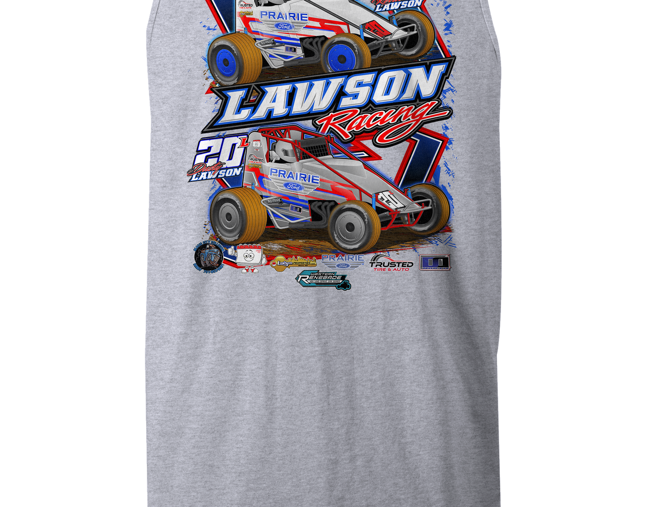 Tyler Sealey Driver Lawson Racing 2024 Tank Tops – Black Acid Apparel