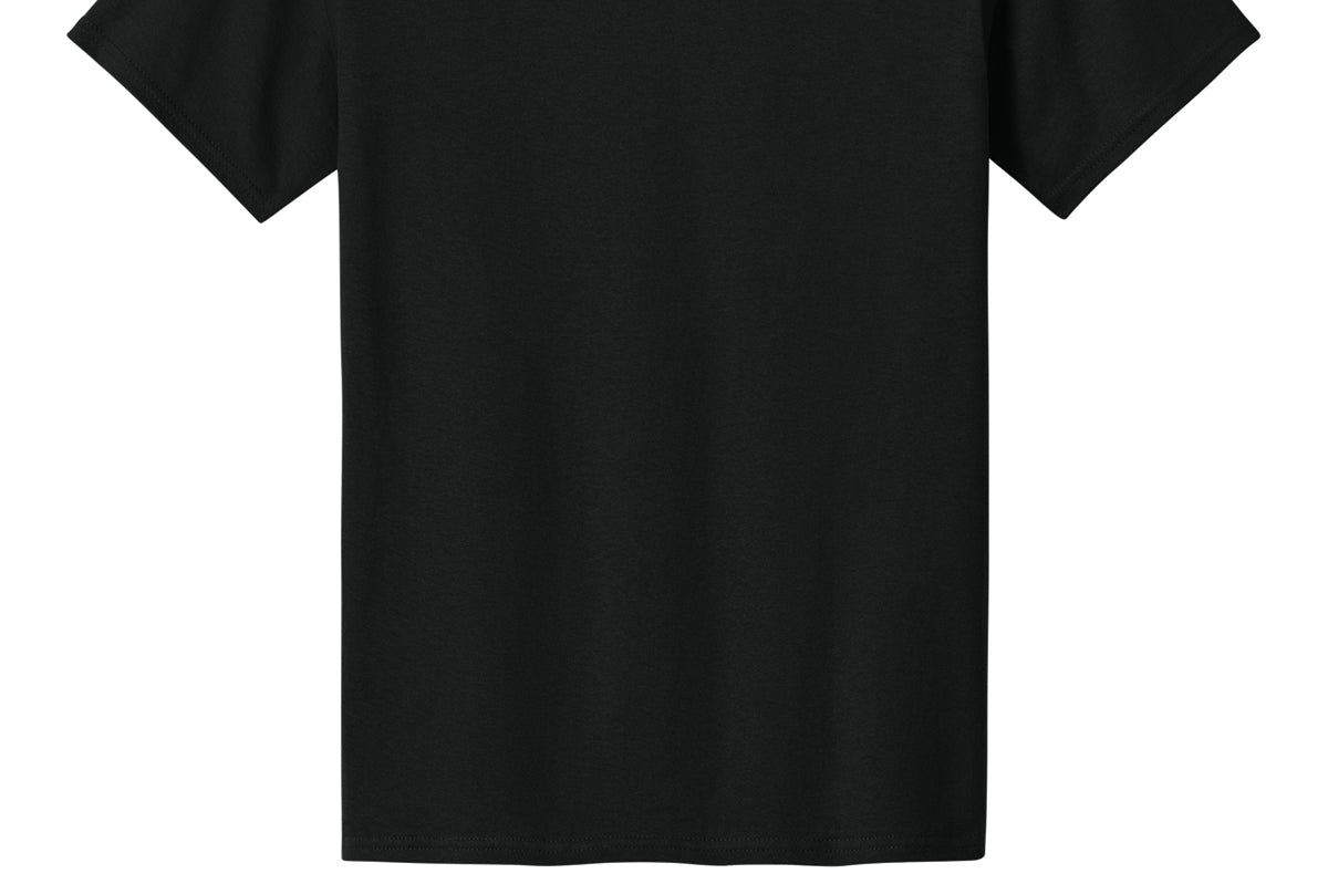 Black Port & Co short-sleeve tee, back view