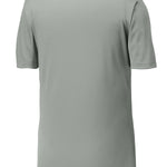 Silver Sporttek polo, back view