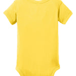 Yellow Rabbit Skins infant creeper / bodysuit, back view