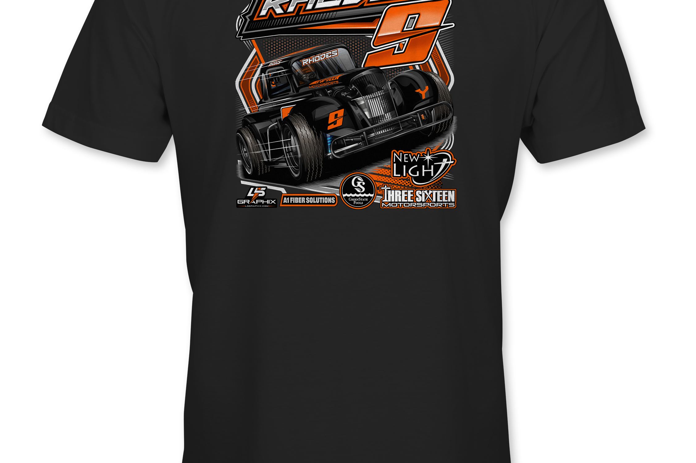 Brody Rhodes T-Shirts Black Acid Apparel