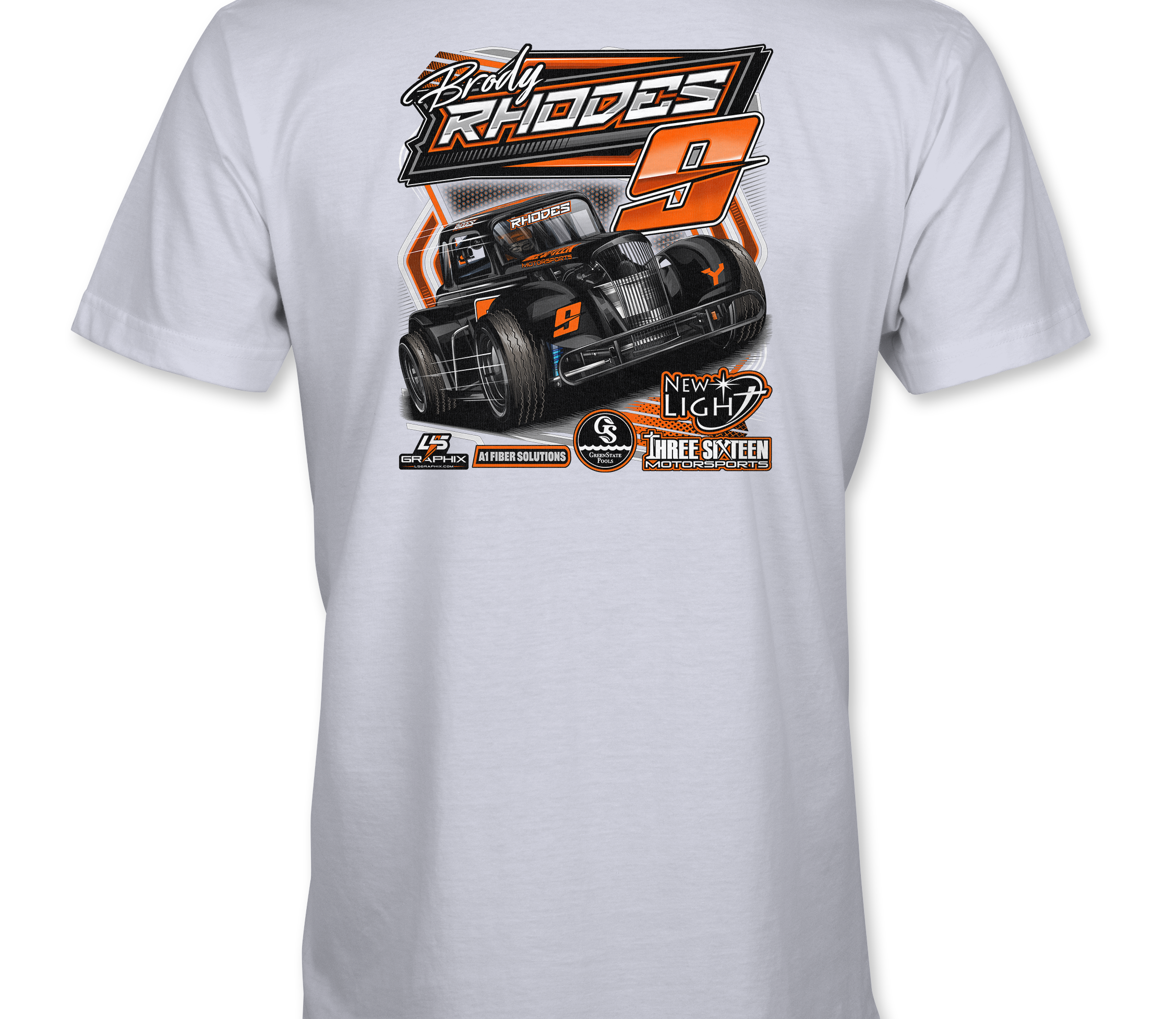 Brody Rhodes T-Shirts Black Acid Apparel