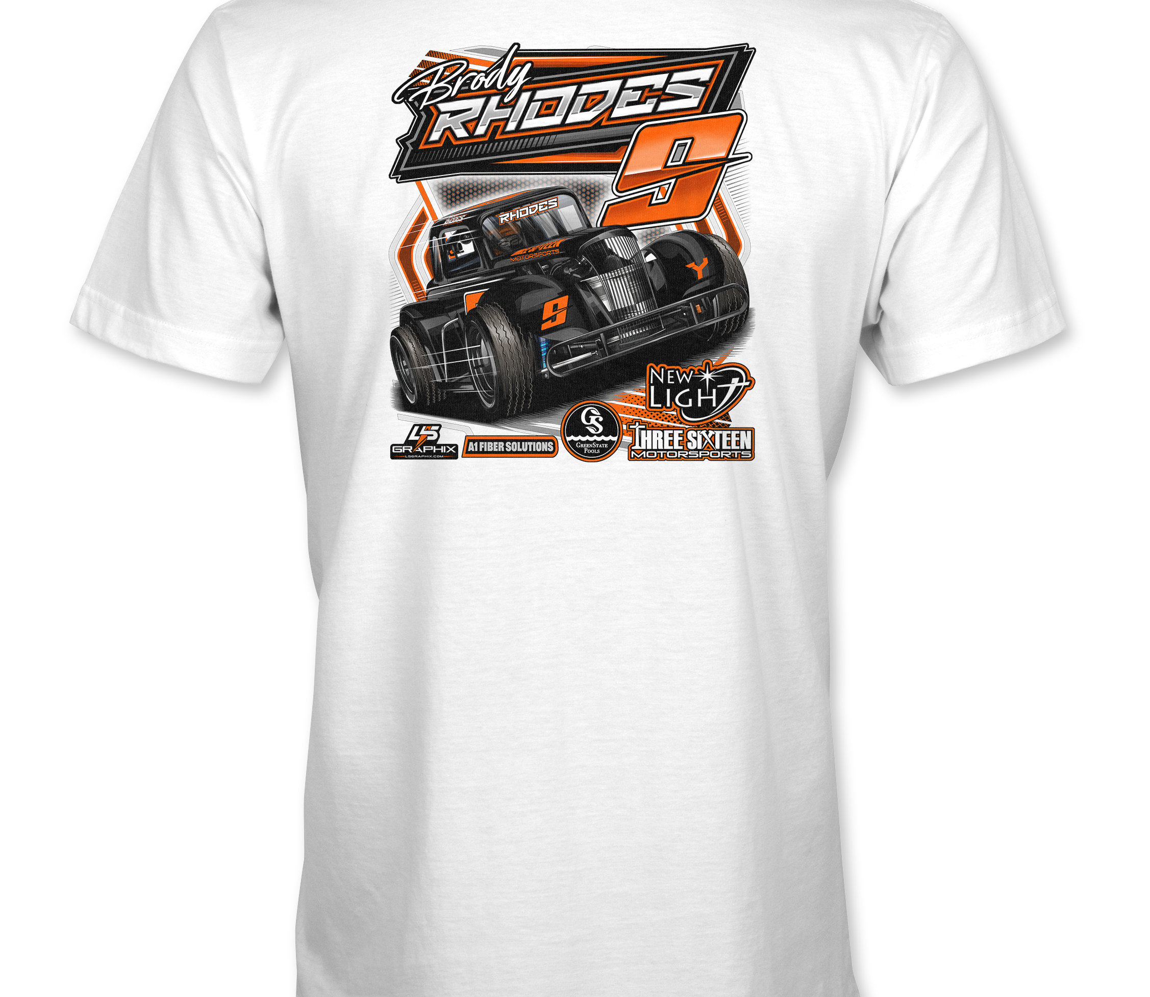 Brody Rhodes T-Shirts Black Acid Apparel