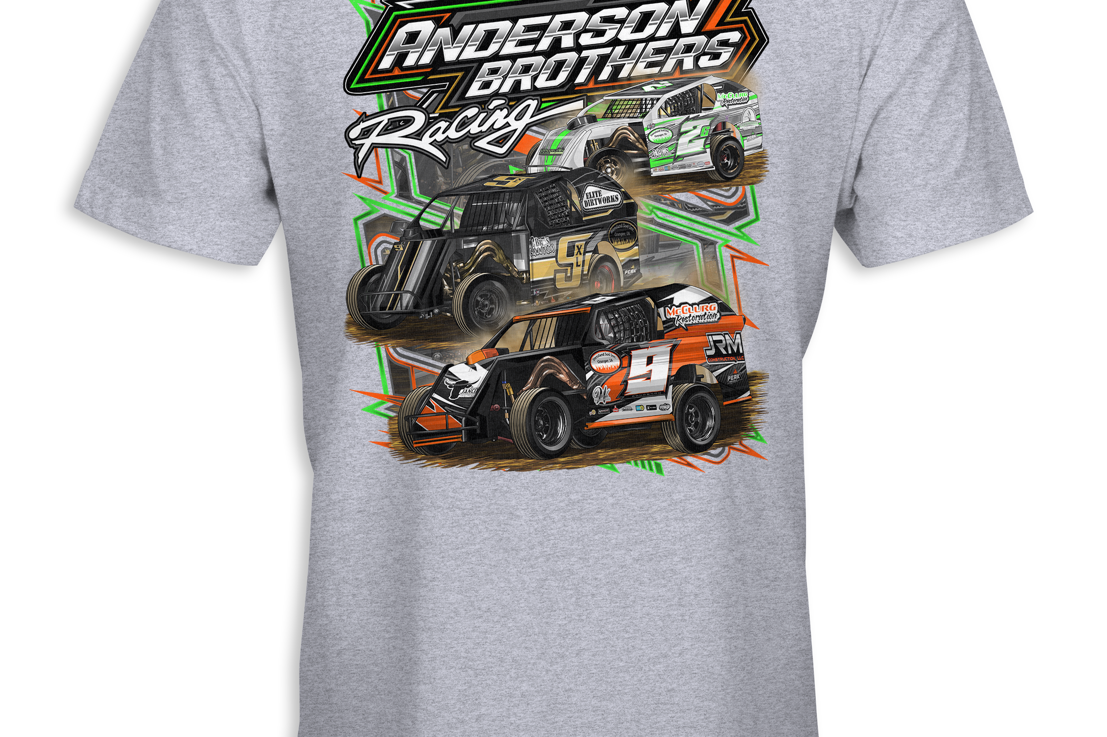 Anderson Brothers Racing 2025 Next Level 3600 T-Shirts