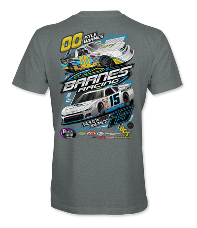 Barnes Racing T-Shirts Black Acid Apparel